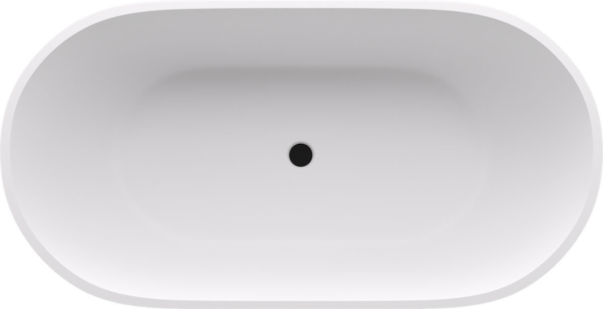 Polysan s.r.o. Badewanne REDUTA Freistehende Badewanne, Gussmarmor 171x81x58cm, Weiß matt, Polysan-71842MAT