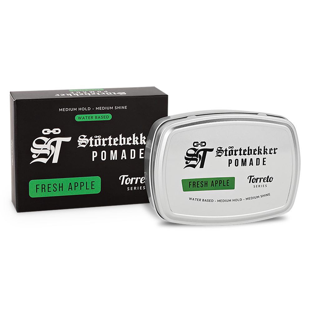 Störtebekker Haarpomade Torreto Series - Wasserbasiert, Mittlerer Halt, Mittlerer Glanz - Edles Finish und herrliche Düfte