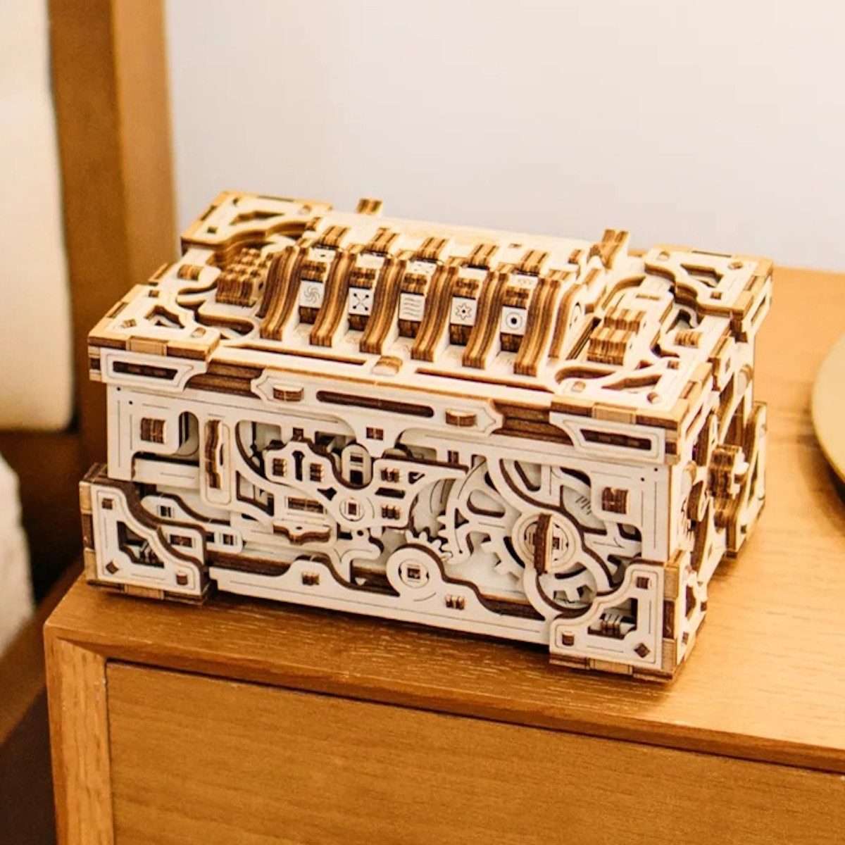 WoodTrick Spiel ENIGMA CHEST - besondere Rätselkiste, 3D-Puzzle, Holzpuzzle