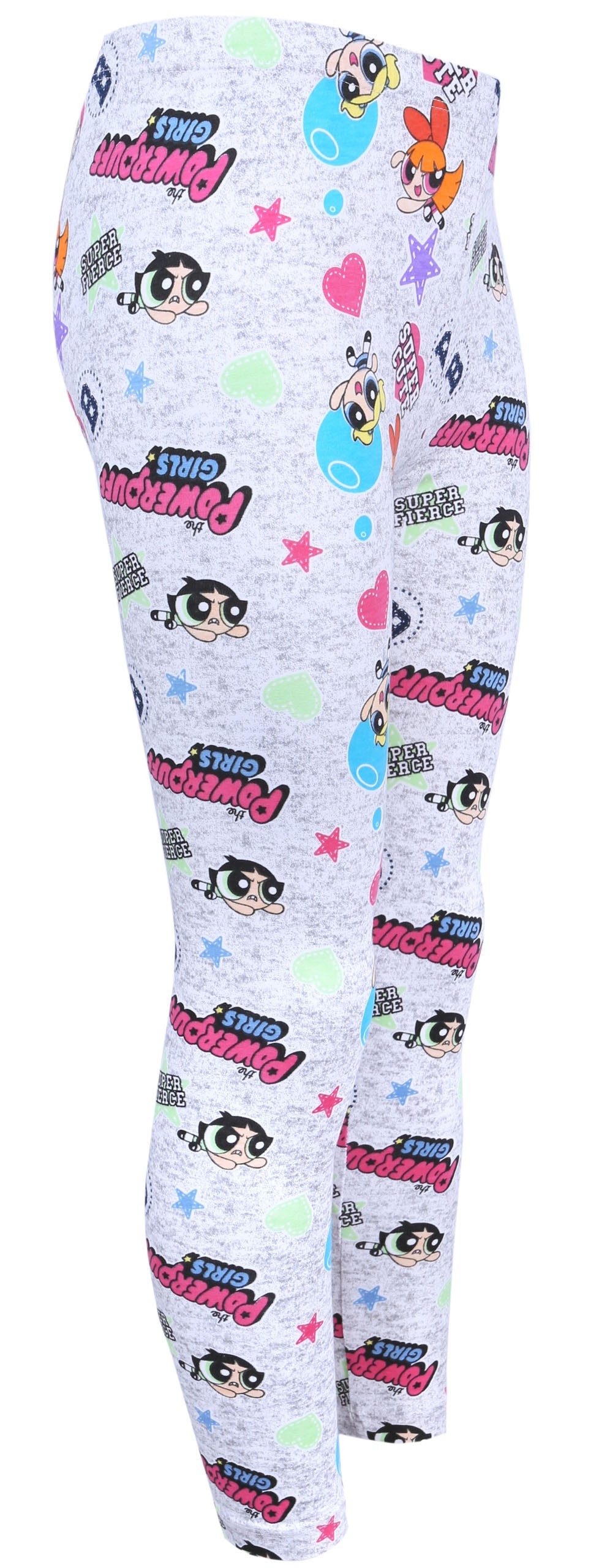 Sarcia.eu 7/8-Leggings Graue Leggingshose aus Mischstoff Powerpuff Girls 5 Jahre