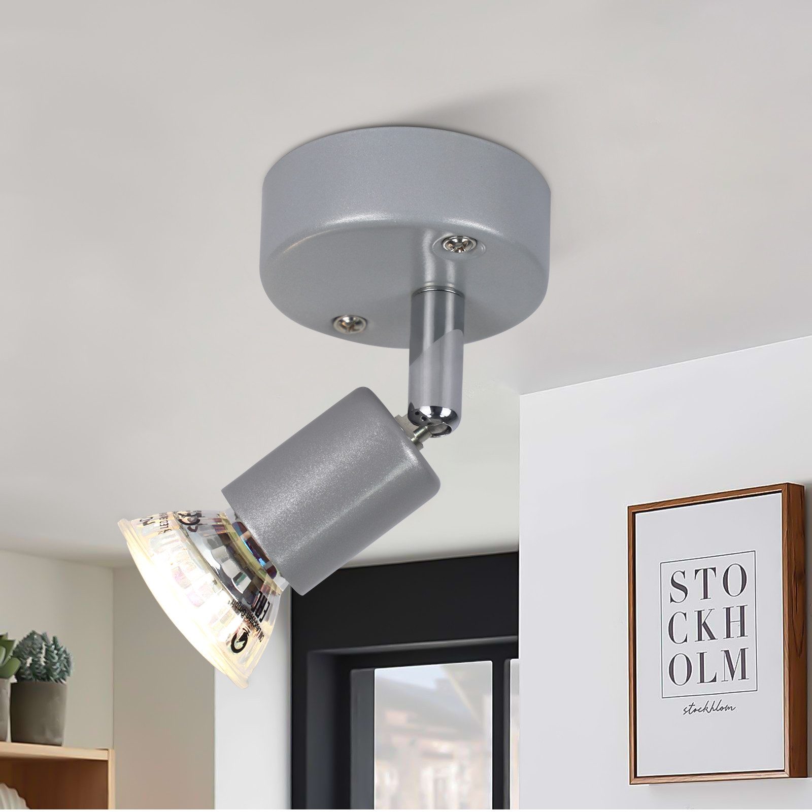 Nettlife LED Deckenstrahler LED Deckenstrahler Schwenkbar GU10 1/2/3/4 Flam günstig online kaufen