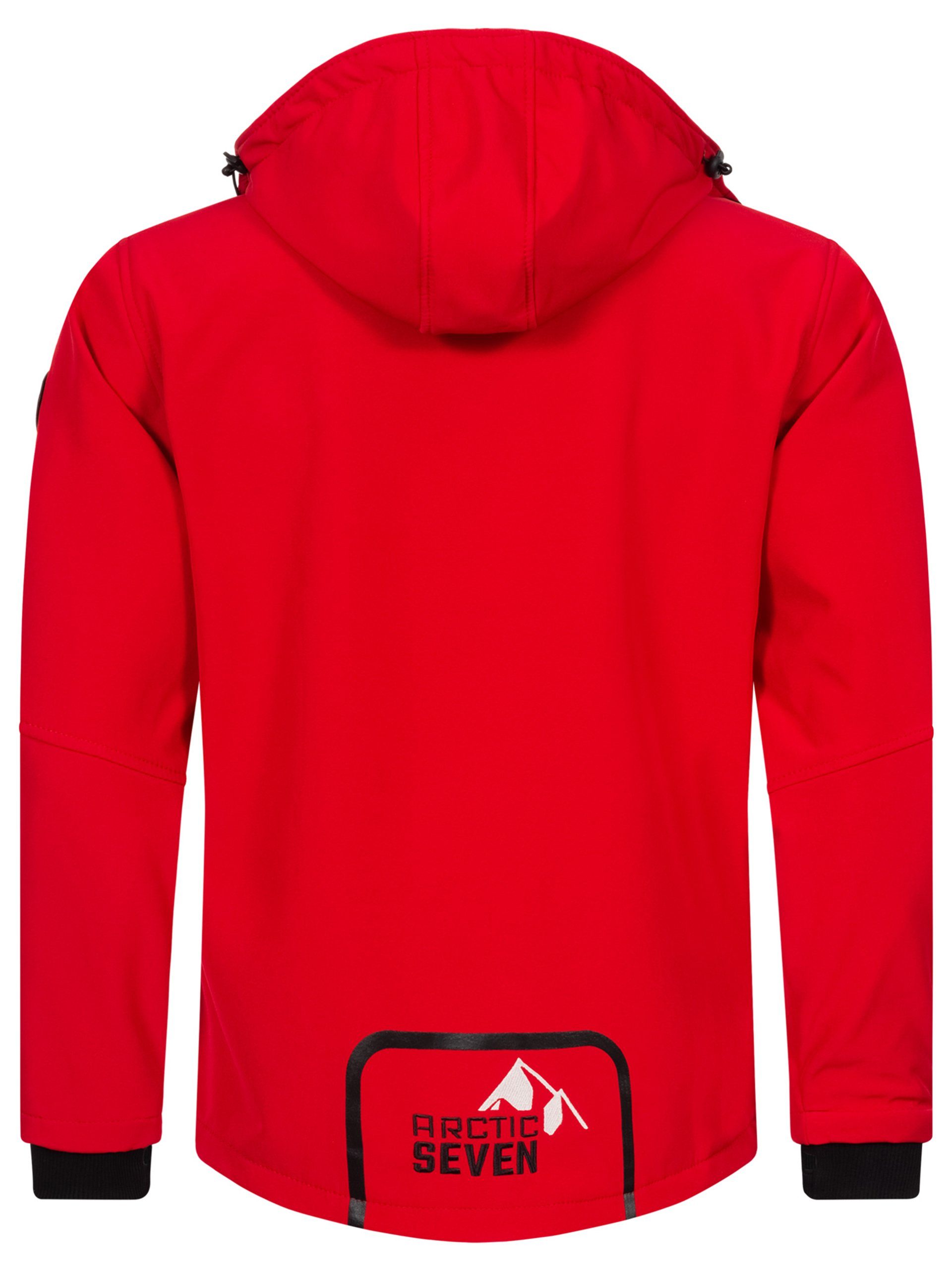 Arctic Seven Softshelljacke ASColori Outdoorjacke mit abnehmbarer Kapuze