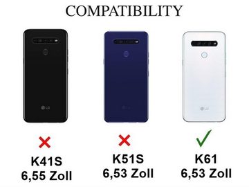CoverKingz Handyhülle LG K61 Handyhülle Silikon Cover Handy Case Bumper Hülle Transparent