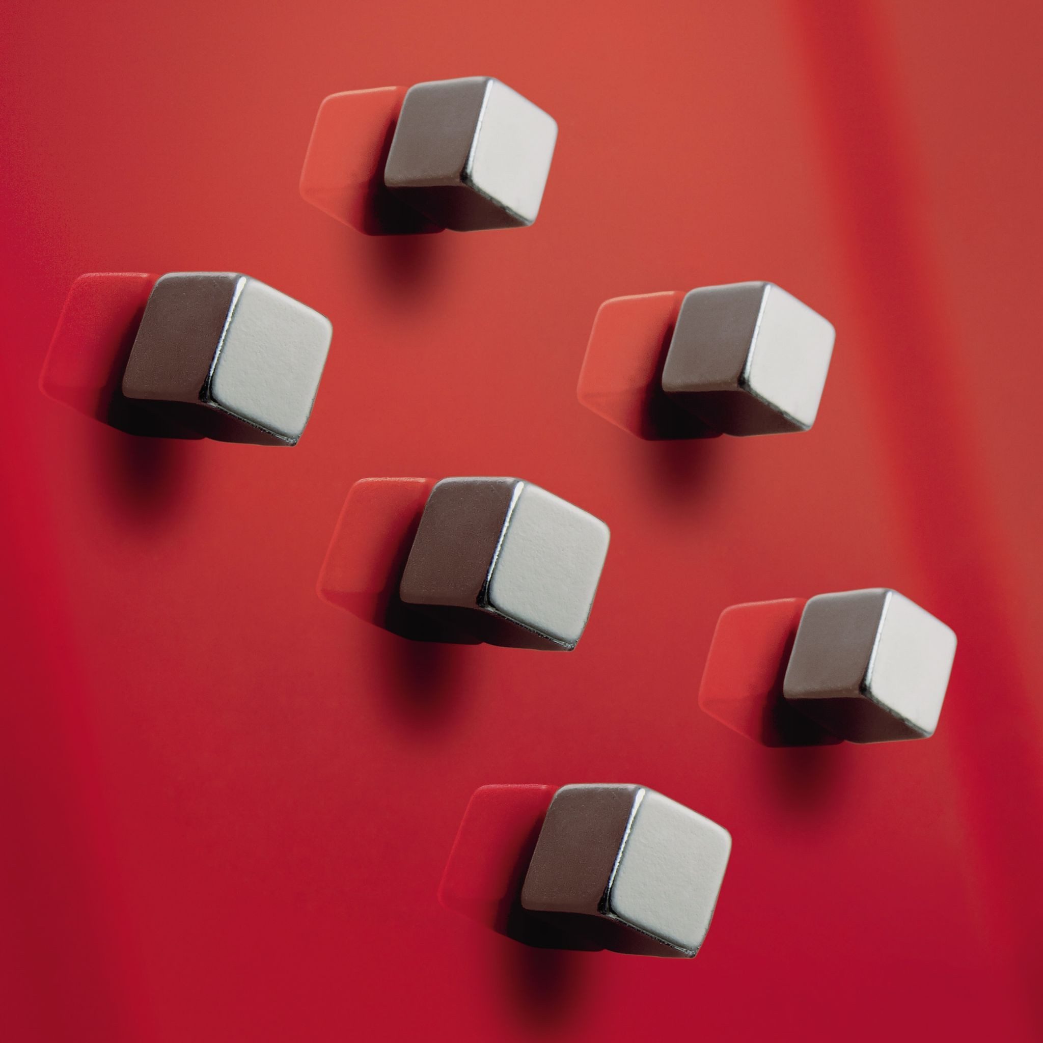 Sigel Memoboard SIGEL BA192 SuperDym-Magnete - silber - Würfel - Haftkraft auf Glas-