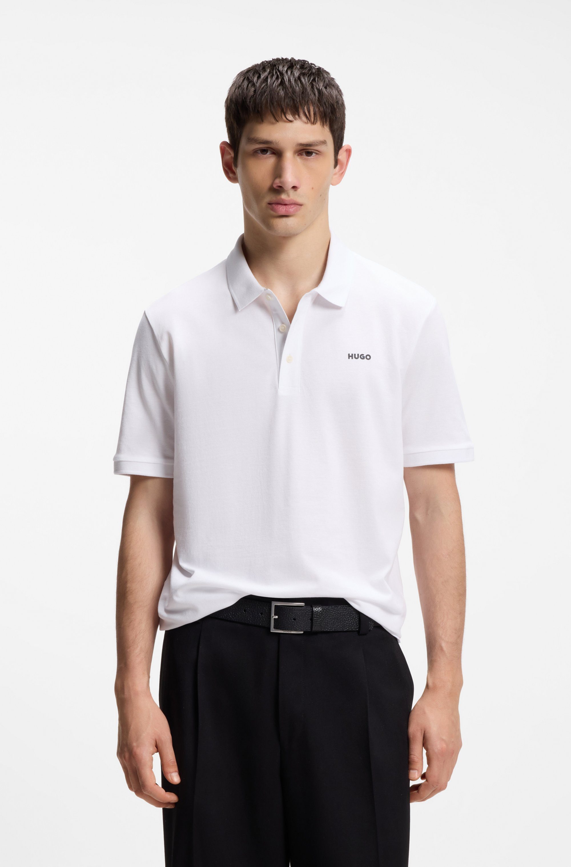 HUGO Poloshirt Donos Regular Fit, Baumwoll-Piqué günstig online kaufen