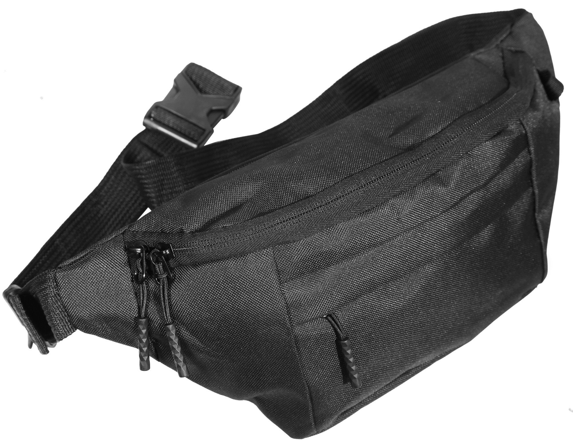 Cham Cham Bauchtasche Kays Unisex Hüfttasche aus Textil Gürteltasche Schwarz (einzeln)