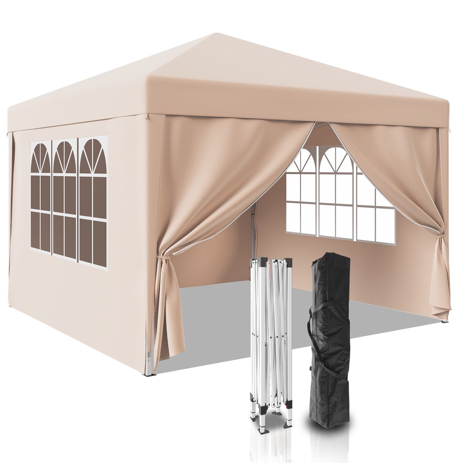 GUNJI Faltpavillon Faltbare Gartenlaube 2*2/3*3 Wasserdichtes günstig online kaufen