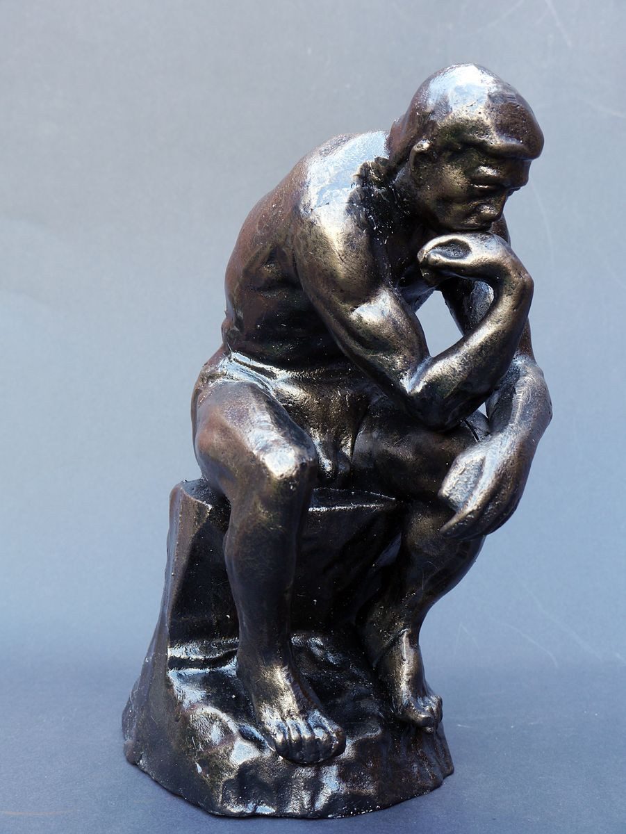 AFG Dekofigur Figur der Denker Skulptur aus Gusseisen nach Auguste Rodin