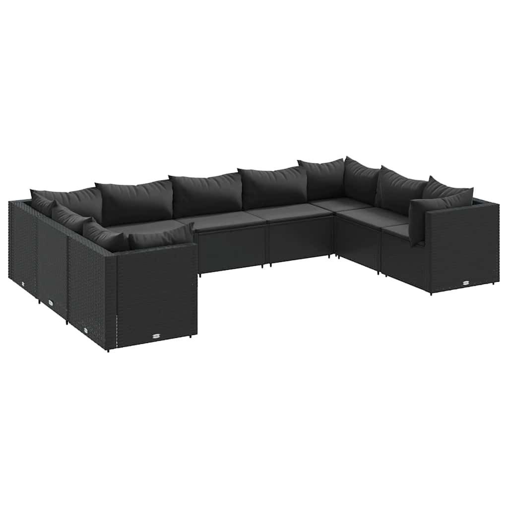 vidaXL Gartenlounge-Set 9-tlg. Garten-Lounge-Set mit Kissen günstig online kaufen