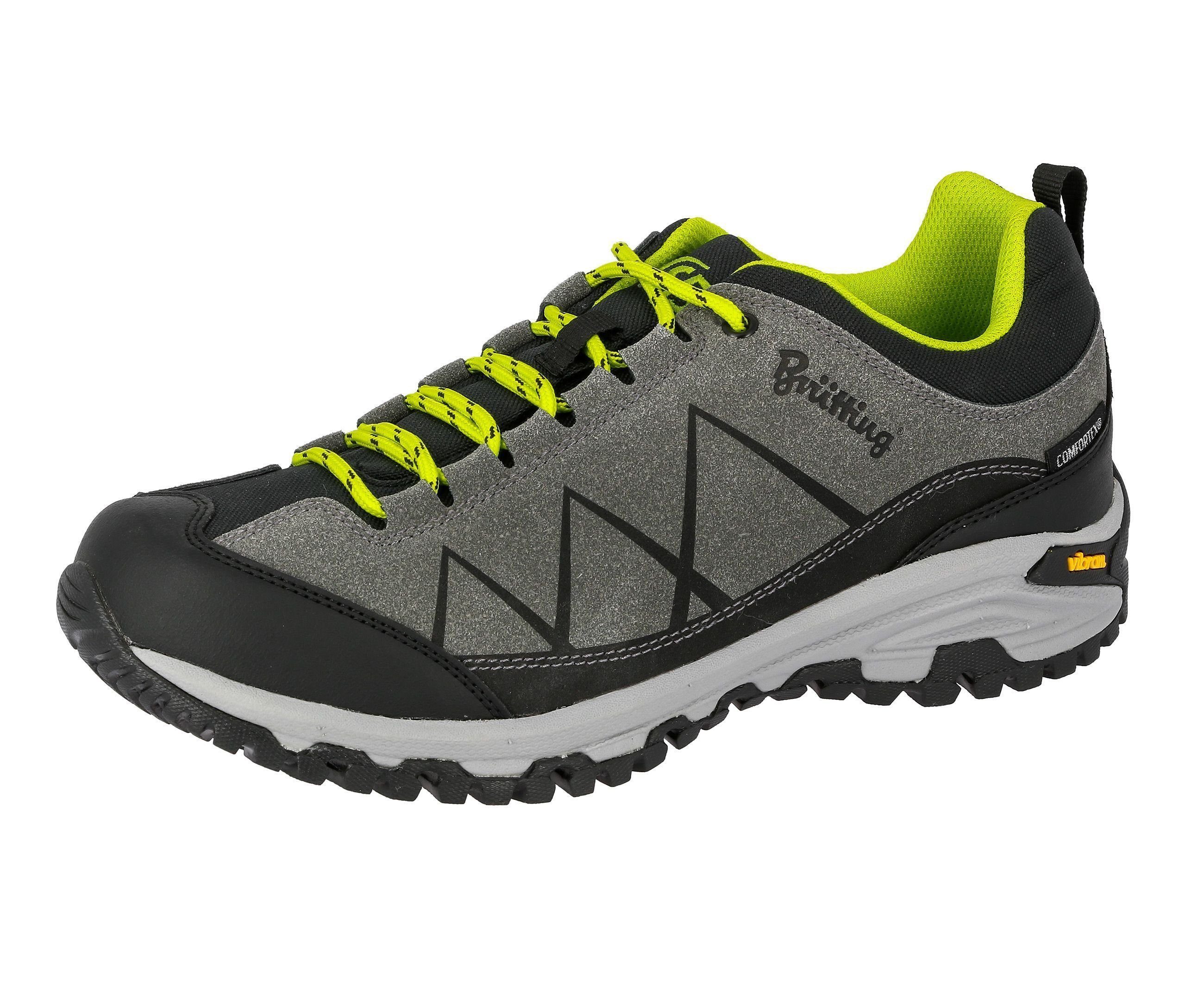 BRÜTTING Trekkingschuh Kansas Outdoorschuh anthrazit/schwarz/lemon