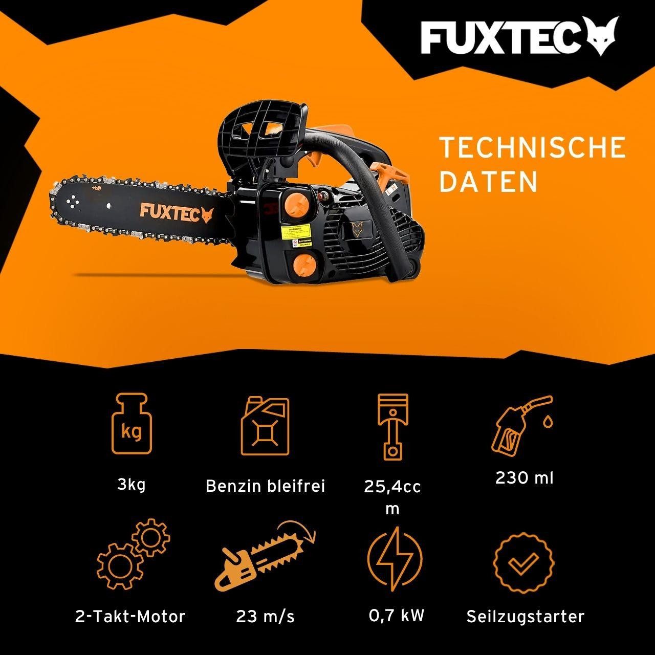FUXTEC Benzin-Kettensäge FX-KS226, 30 cm Schwertlänge