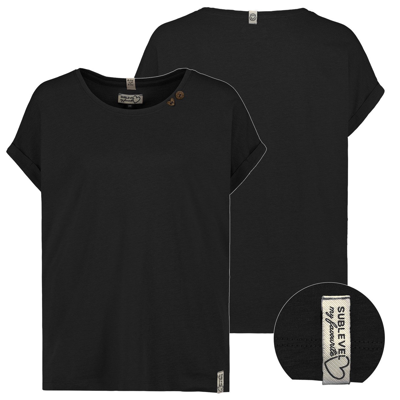 SUBLEVEL Kurzarmshirt Eight2nine Damen T-Shirt kurz günstig online kaufen