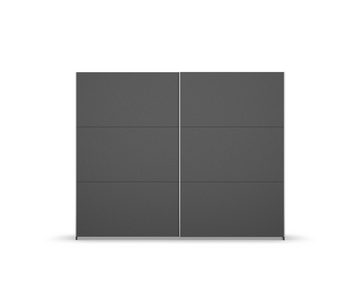 freiraum Schwebetürenschrank Aurelia in grau metallic - 261x210x59 (BxHxT)