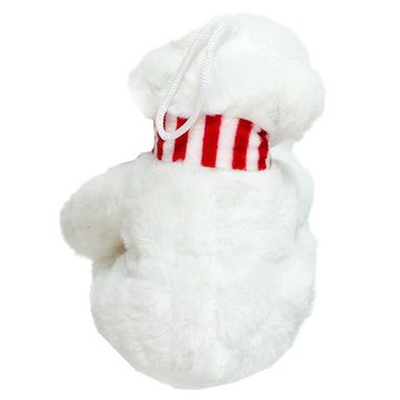 BEMIRO Tierkuscheltier Eisbär Kuscheltier klein mit Schal und Schlaufe - ca. 16 cm
