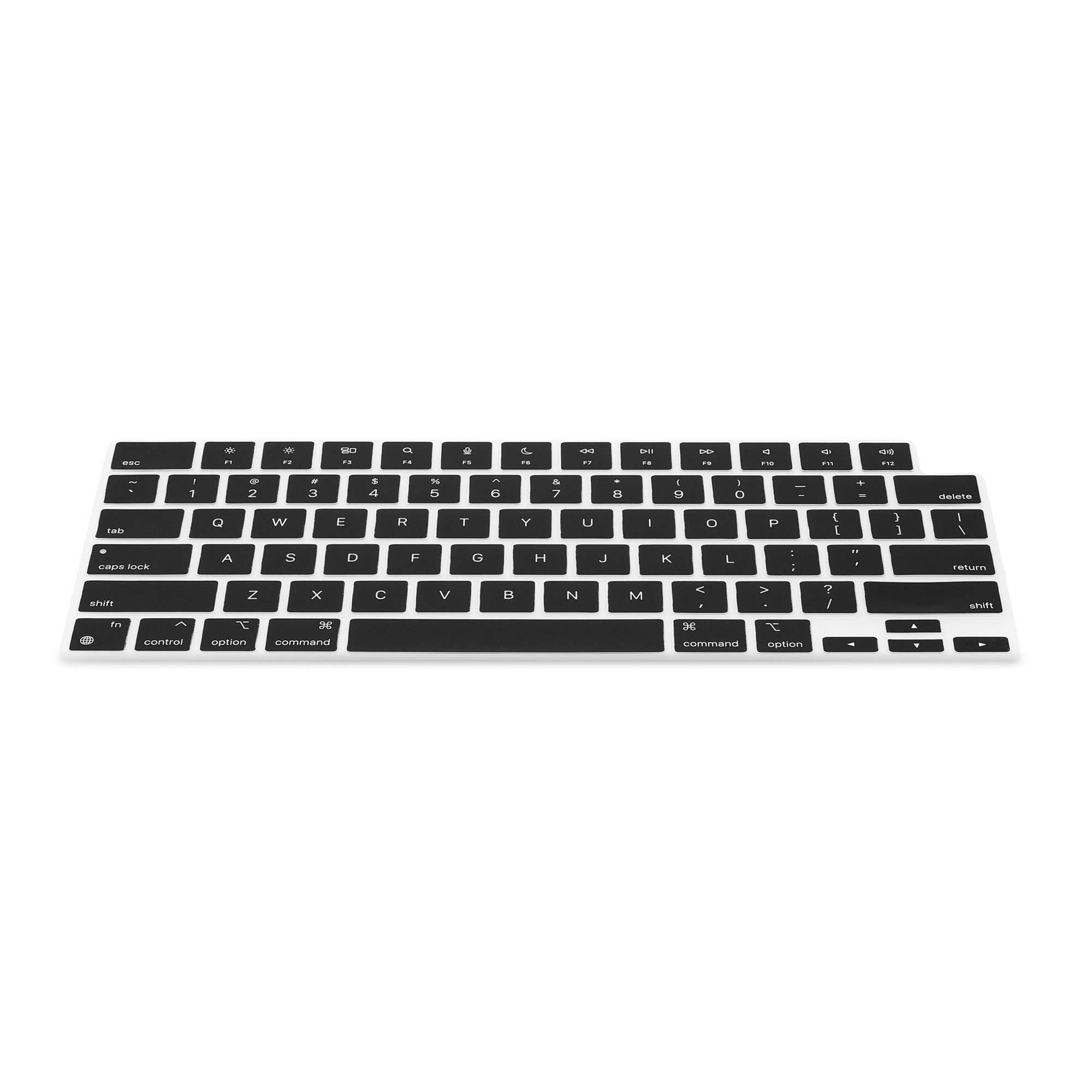 kwmobile Etui Silikon Tastaturschutz für Apple MacBook Pro 14" (2021) A2442, QWERTY US Keyboard Cover Abdeckung - Schwarz
