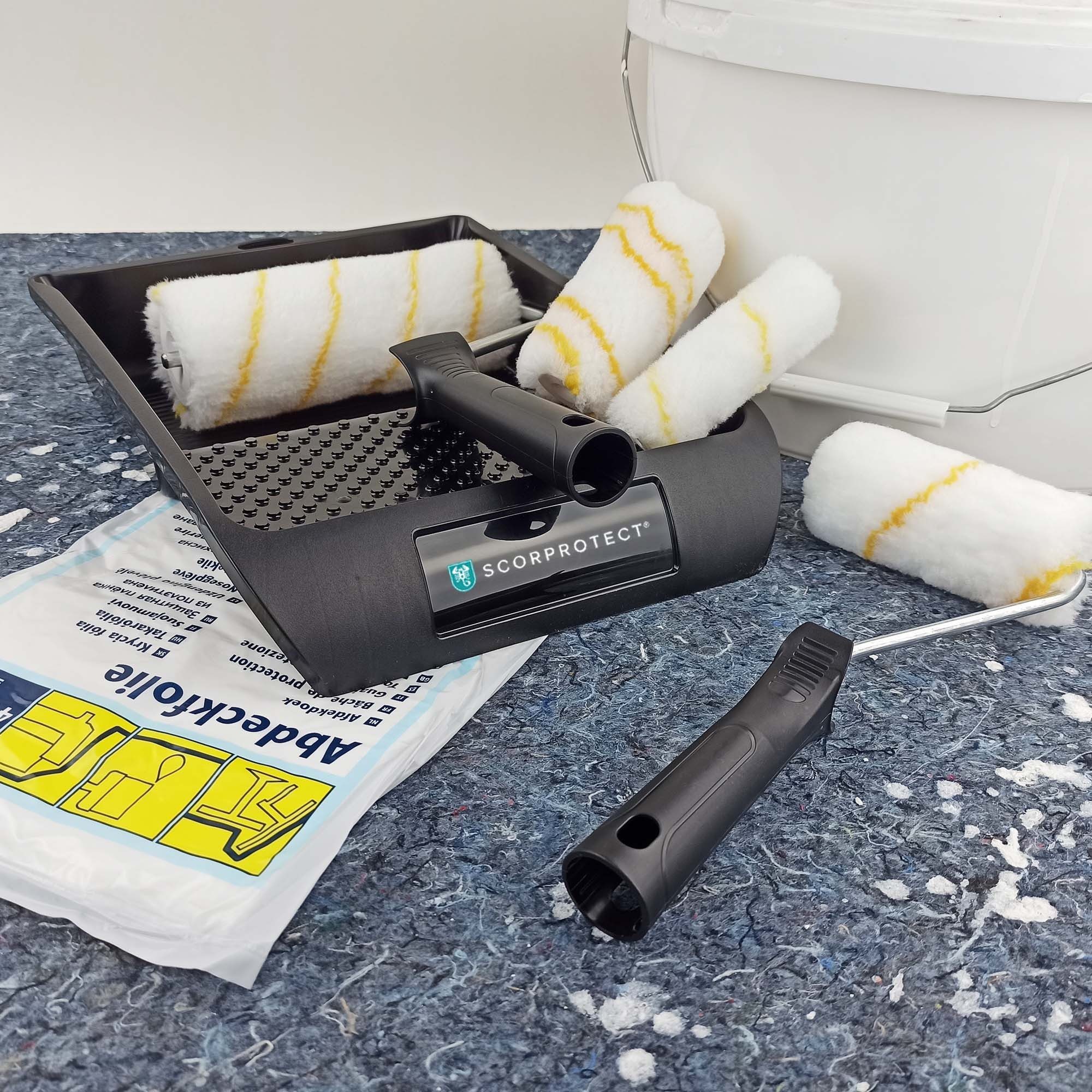 Scorprotect® Farbroller Renovierer-Maler-Set 8-teilig