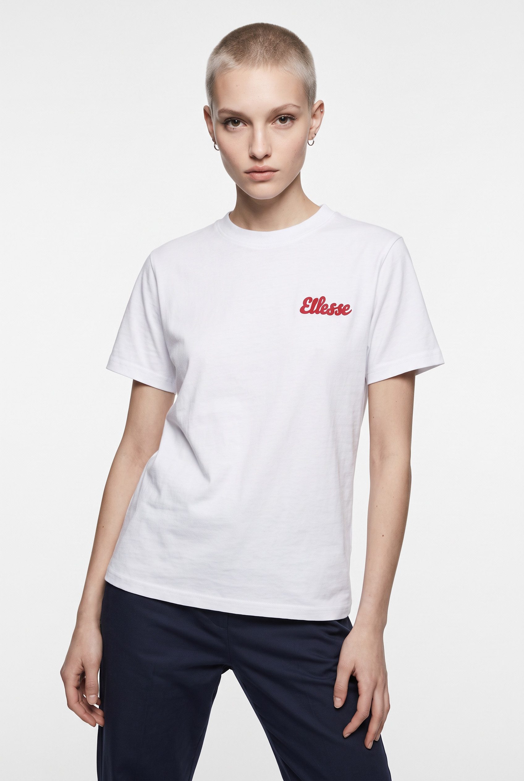 Ellesse T-Shirt mit Rundhalsausschnitt, Kurzarm, aus Baumwolle