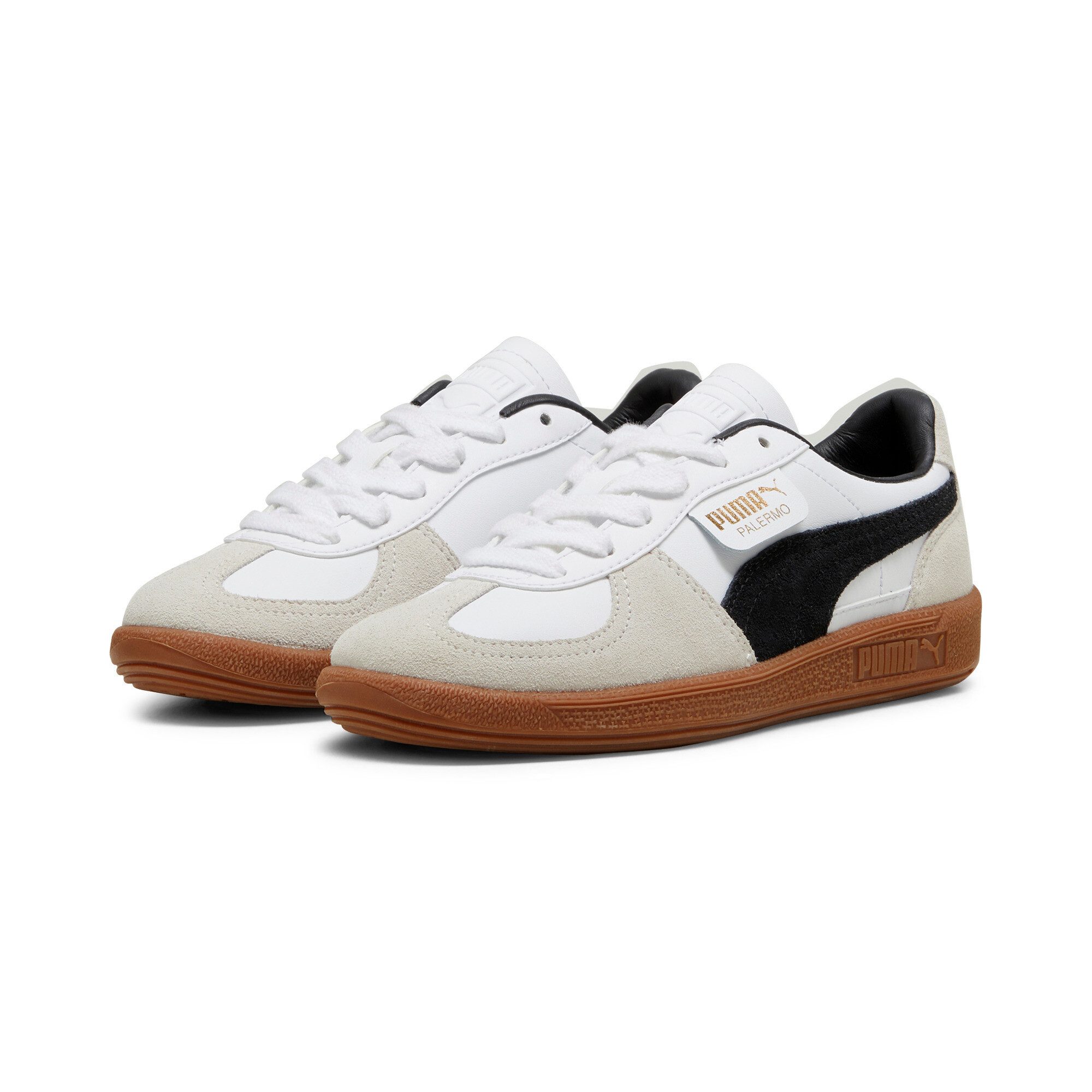 PUMA PALERMO LTH JR Sneaker mit leicht profilierter Gummisohle, mit Schnürung, sportlicher Stil