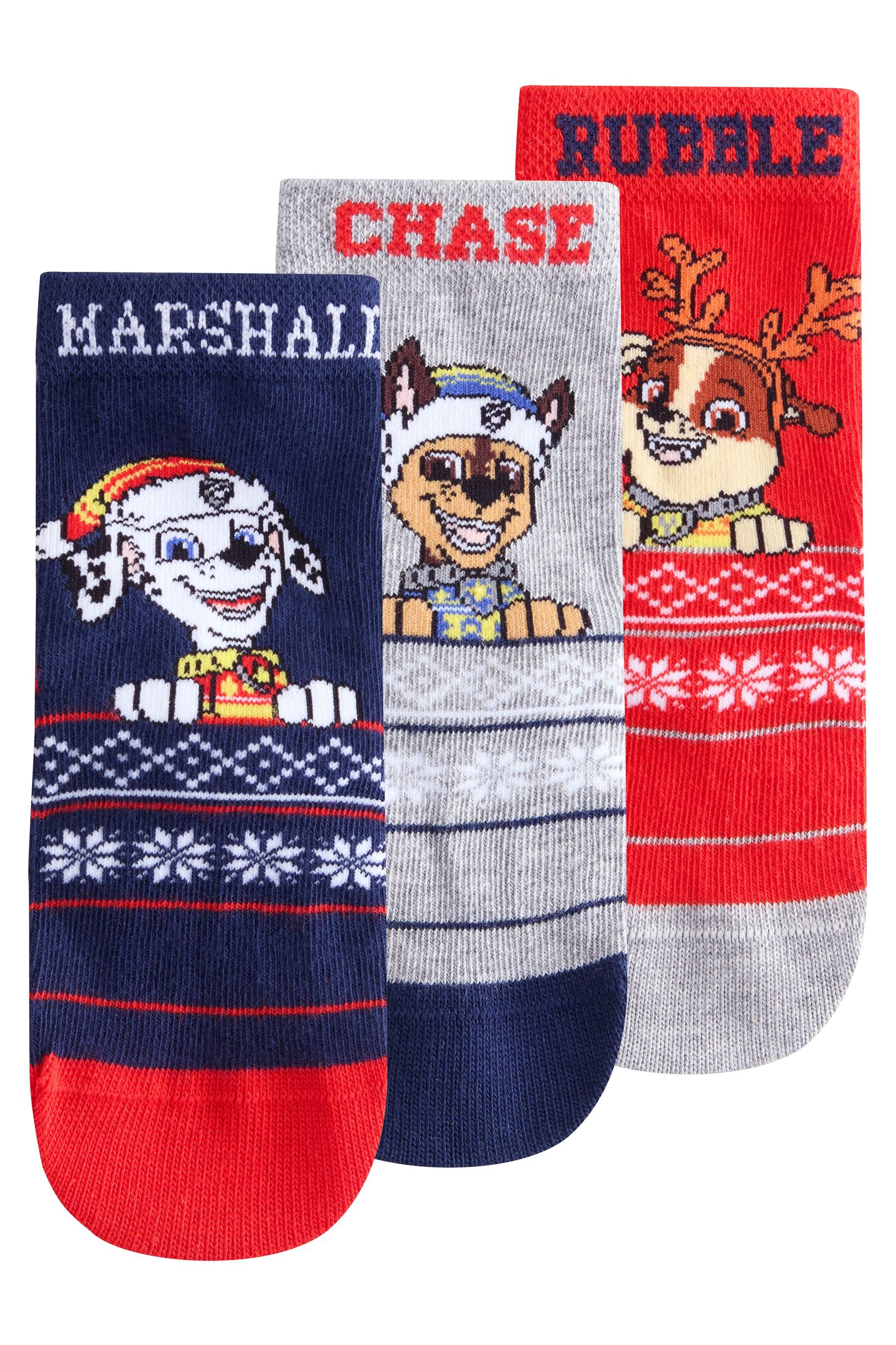 Next Basicsocken Lizenzierte Носки mit Weihnachtsmotiv, 3er-Pack (1-Paar)