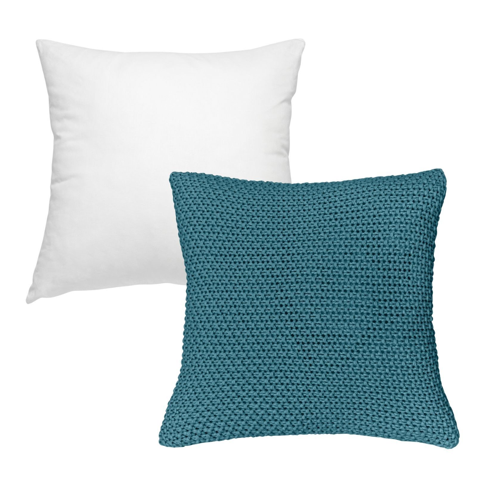 wometo Подушкиhülle Strick mit Reißverschluss, 45x45 cm, (1 Stück), OEKO-TEX®, Подушкиhülle mit edlem Strickmuster, MIT Füllung