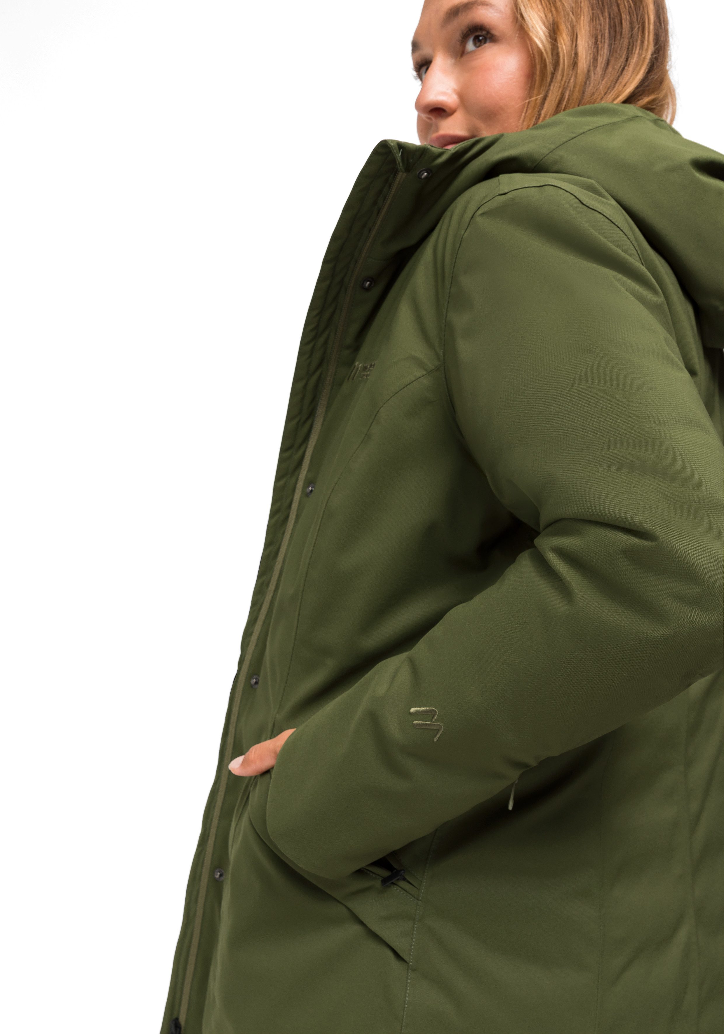 Maier Sports Funktionsjacke Henni Sportlicher Outdoormantel für Outdoor und City, leicht wattiert