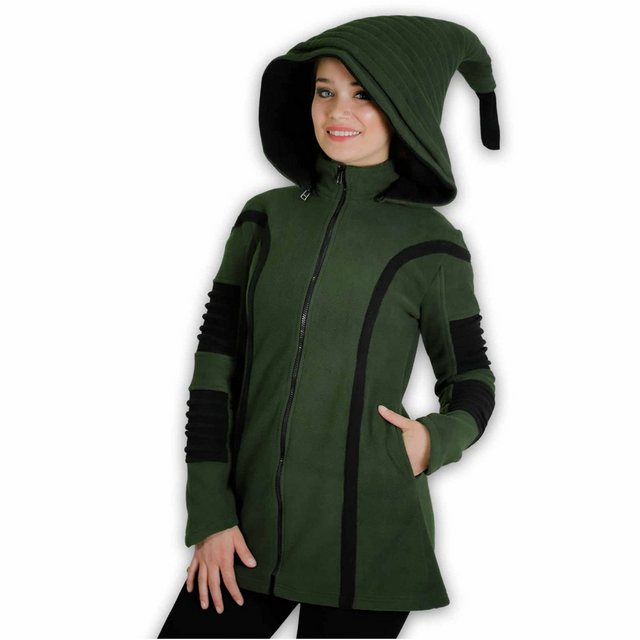 KUNST UND MAGIE Kurzjacke Kunst und Magie Damenmatel aus Fleece mit Zipfelk günstig online kaufen