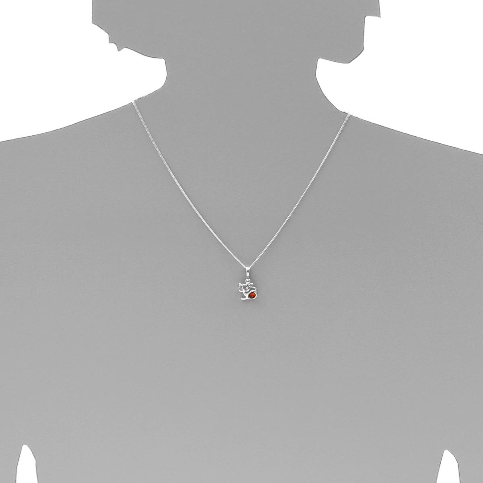 OSTSEE-SCHMUCK Kette mit Anhänger Ostsee-Schmuck Kette mit Anhänger Katze K günstig online kaufen