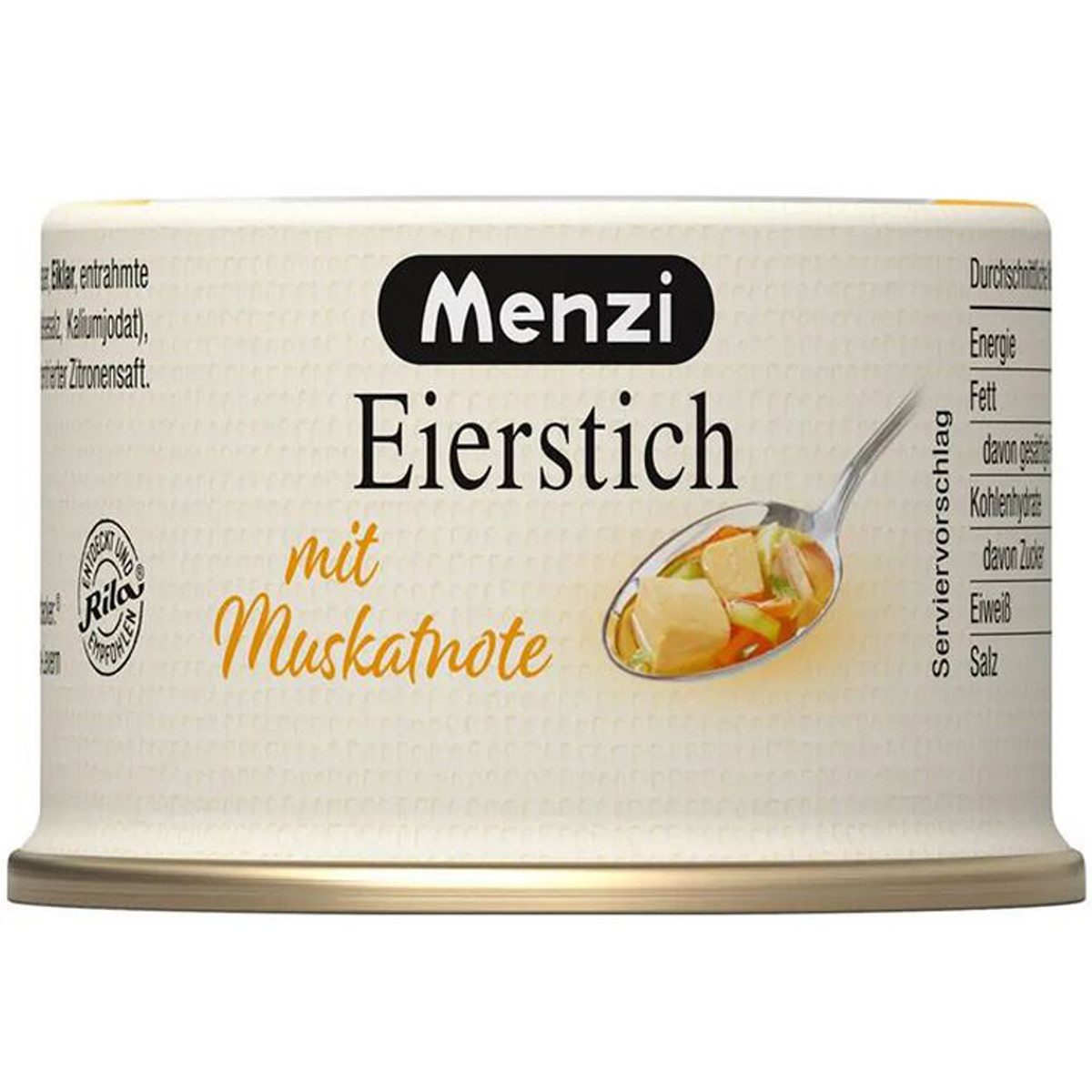 Menzi Fertiggericht, Menzi Eierstich ist eine klassiche Suppeneinlage Fertiggericht 125g