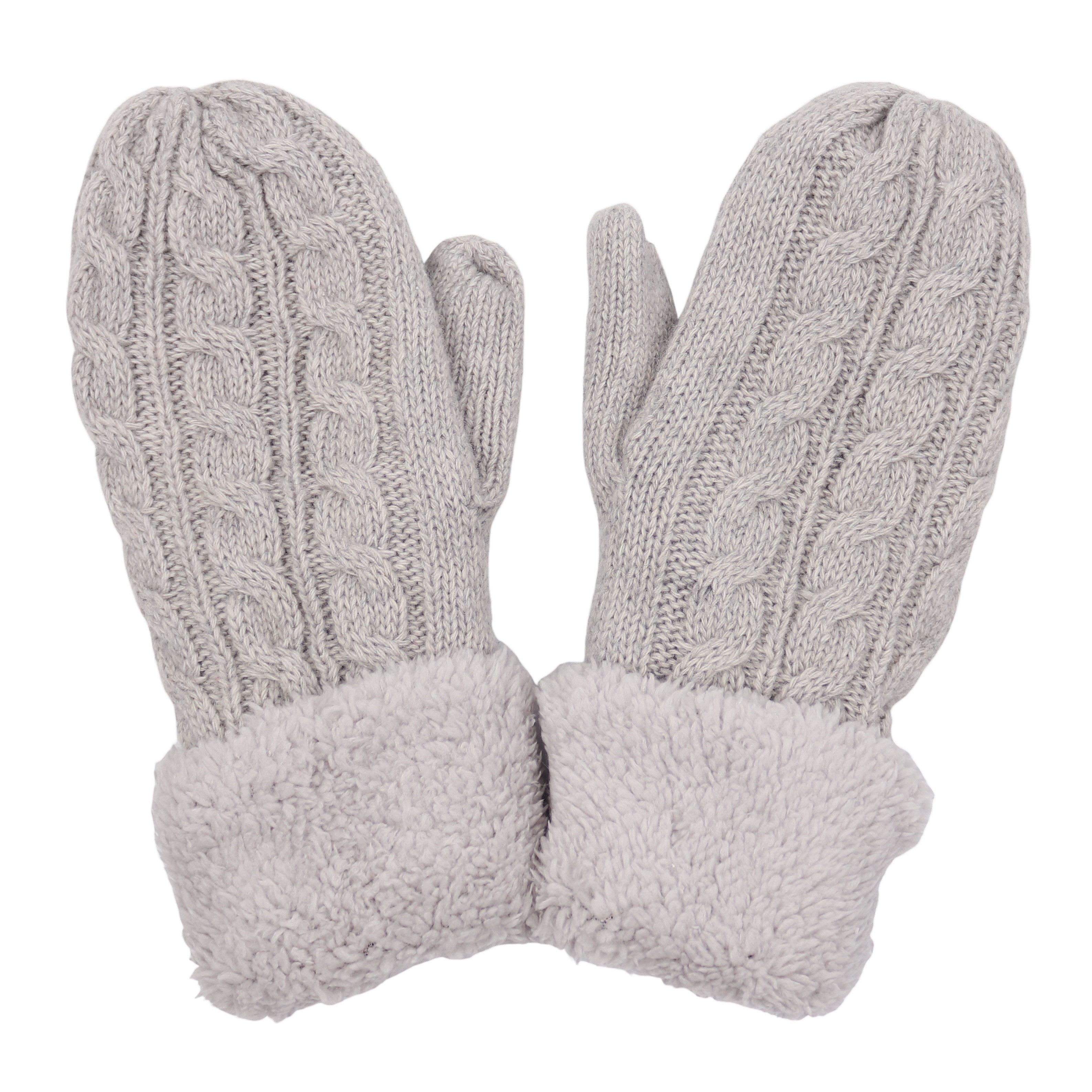 MIRROSI Strickhandschuhe Damen Handschuhe Fausthandschuhe warm durch gefütt günstig online kaufen