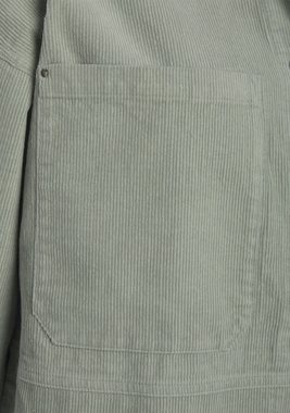 Buffalo Cordjacke mit aufgesetzten Taschen, Hemdjacke Oversized, lässige Sommerjacke