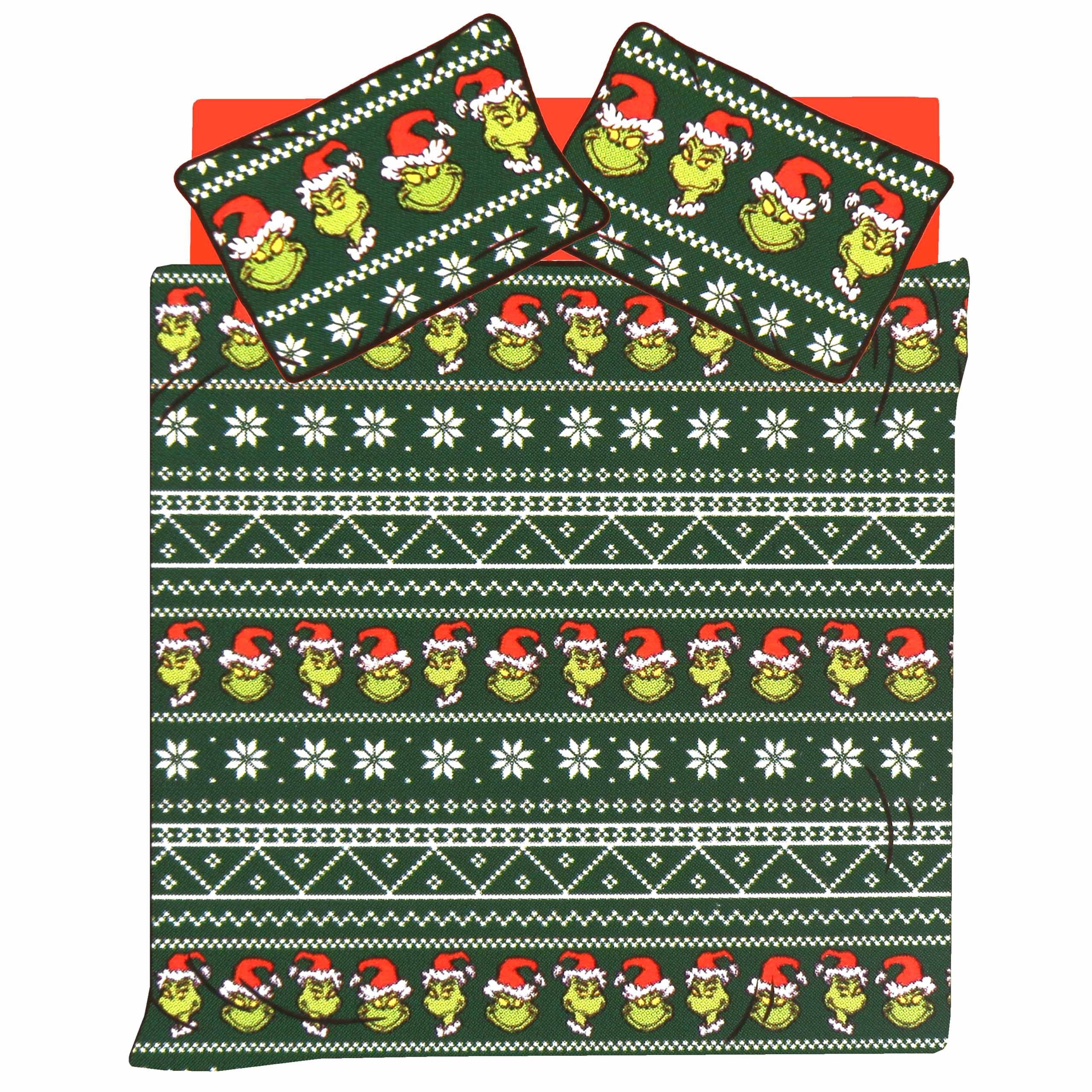 Sarcia.eu Bettwäsche Grinch grüne Baumwolle Weihnachtsbettwäsche günstig online kaufen