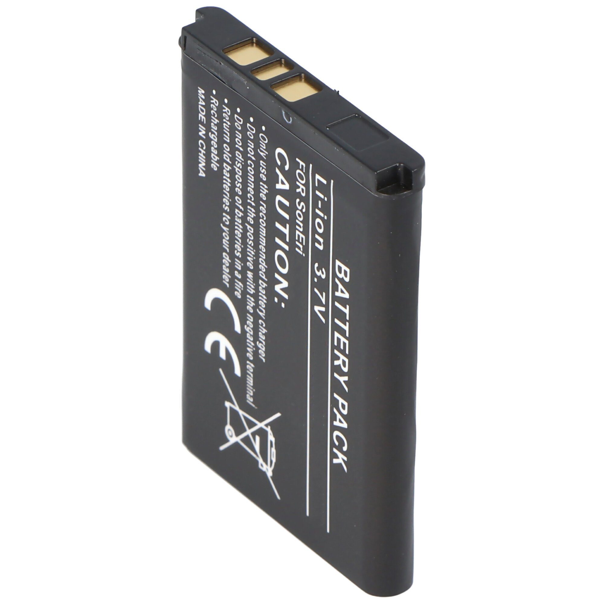 AccuCell AccuCell Akku passend für Sony Ericsson J230i, 600mAh Akku 600 mAh (3,6 V)