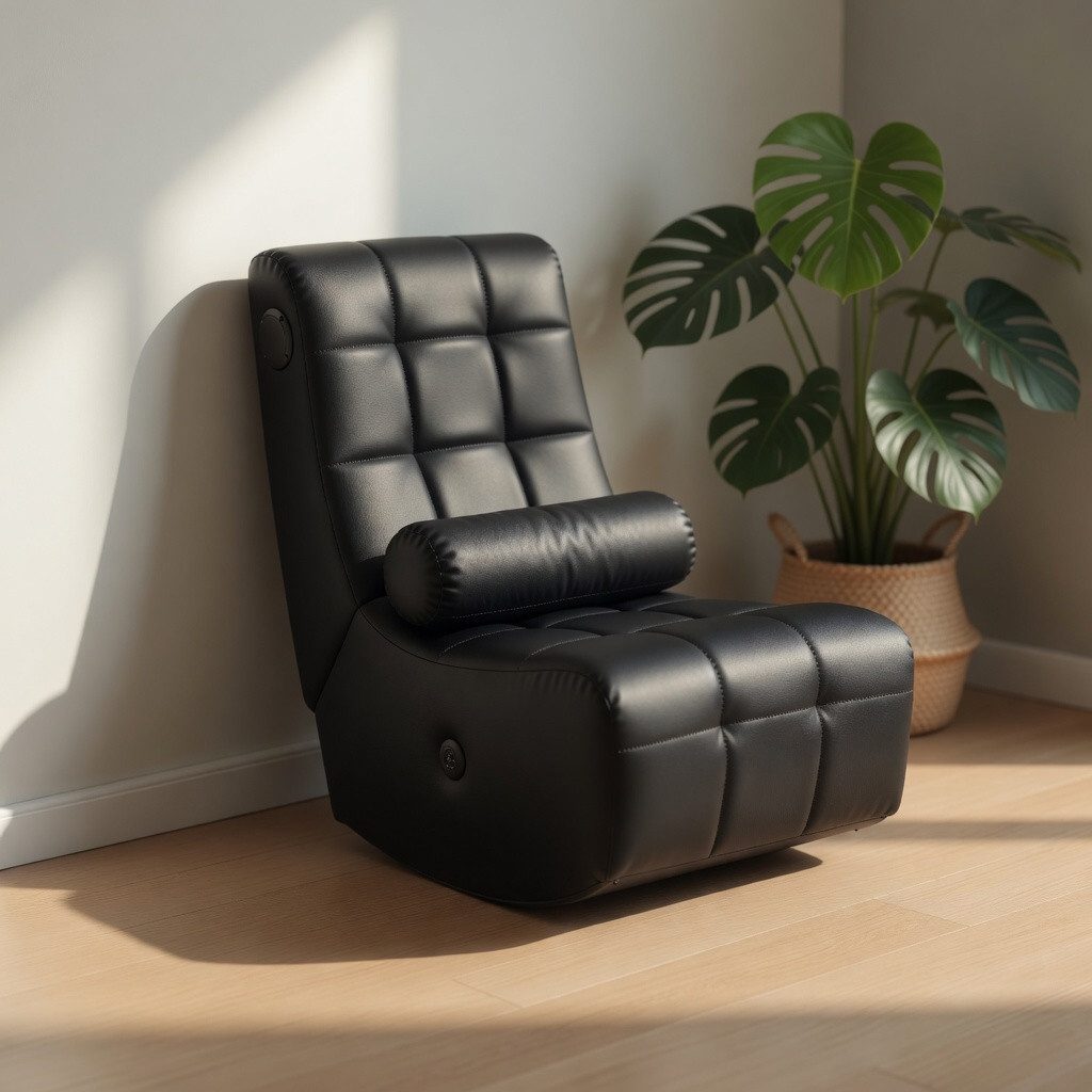 Allyson Relaxsessel Fernsehsessel Wohnzimmer – Bequemer Lounge & Ruhesessel mit Bluetooth, Bluetooth-Lautsprecher, USB-Ladefunktion, klappbar, inkl. Kissen.