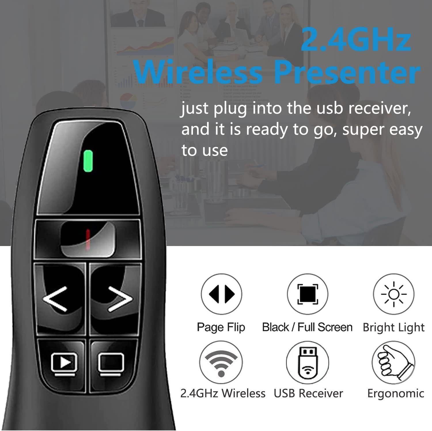 COFI 1453 Ergonomisch Wireless Presenter für Präsentationen Presenter