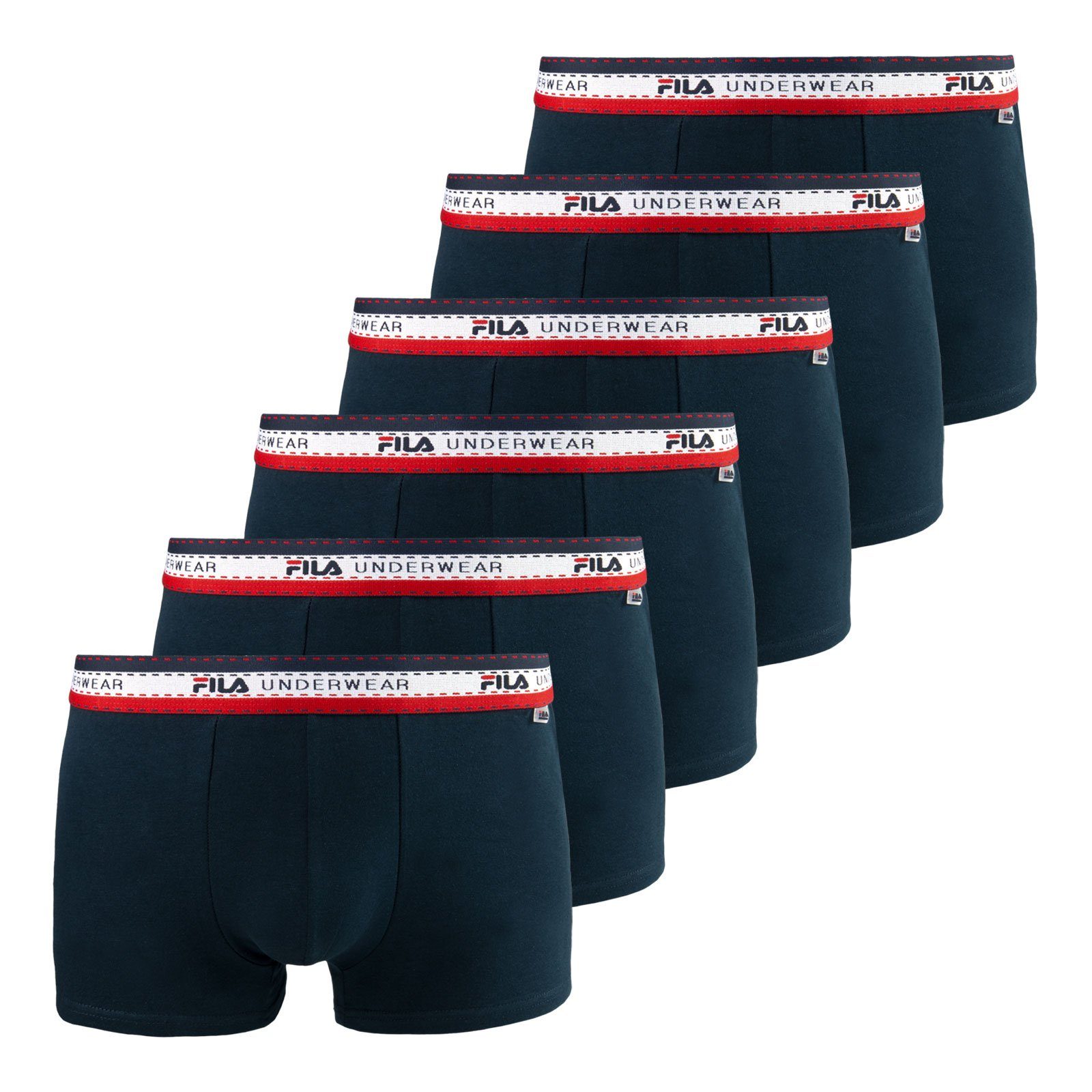 Fila Boxer »Underwear Pants« (6 St) mit farbig gestreiftem Komfortbund  online kaufen | OTTO