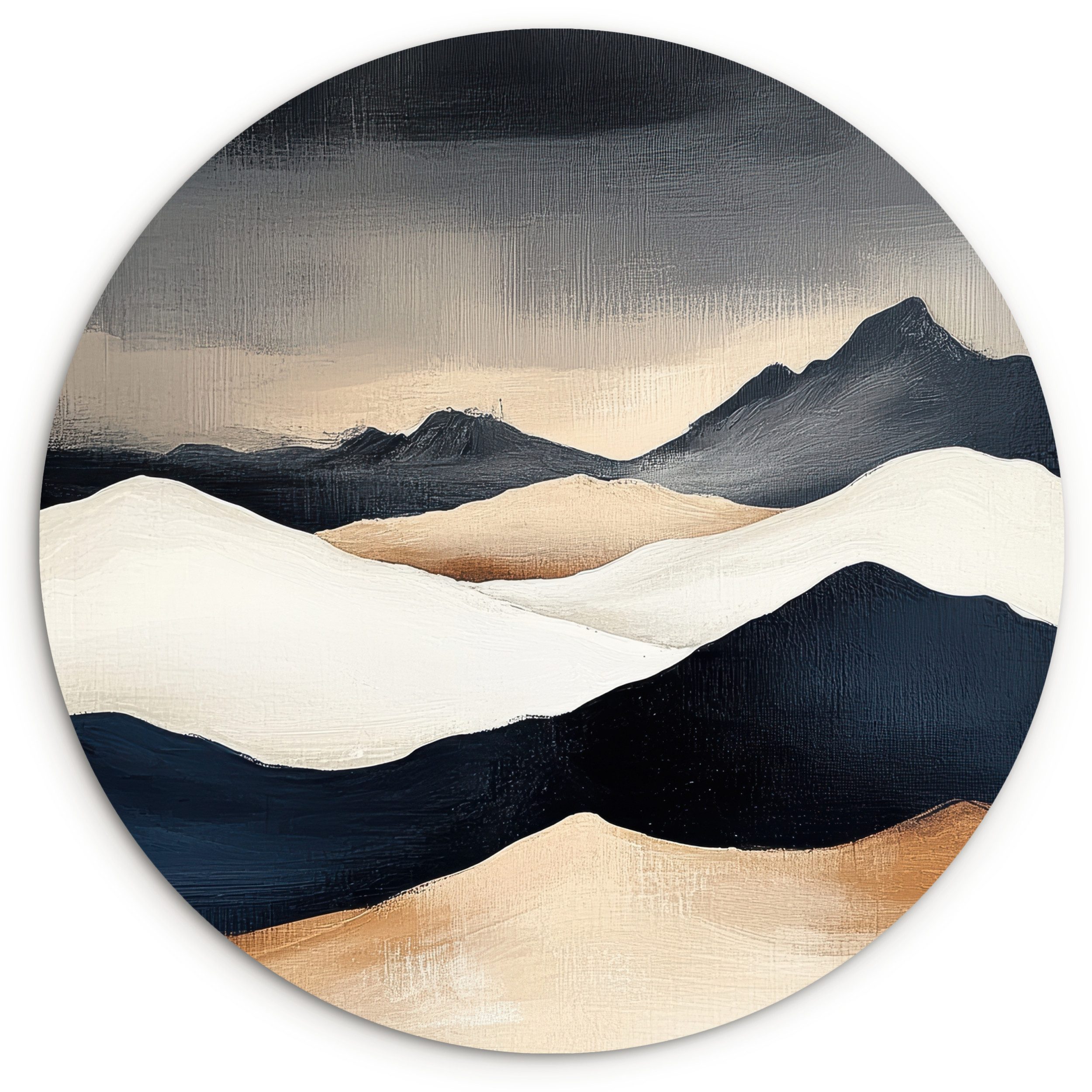 Landschaft - Abstrakt - Gold - Schwarz