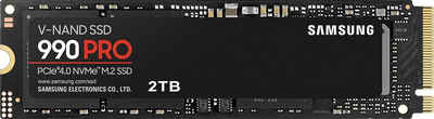 Samsung 990 PRO NVMe™ M.2 interne SSD (2 TB) 7450 MB/S Lesegeschwindigkeit, 6900 MB/S Schreibgeschwindigkeit