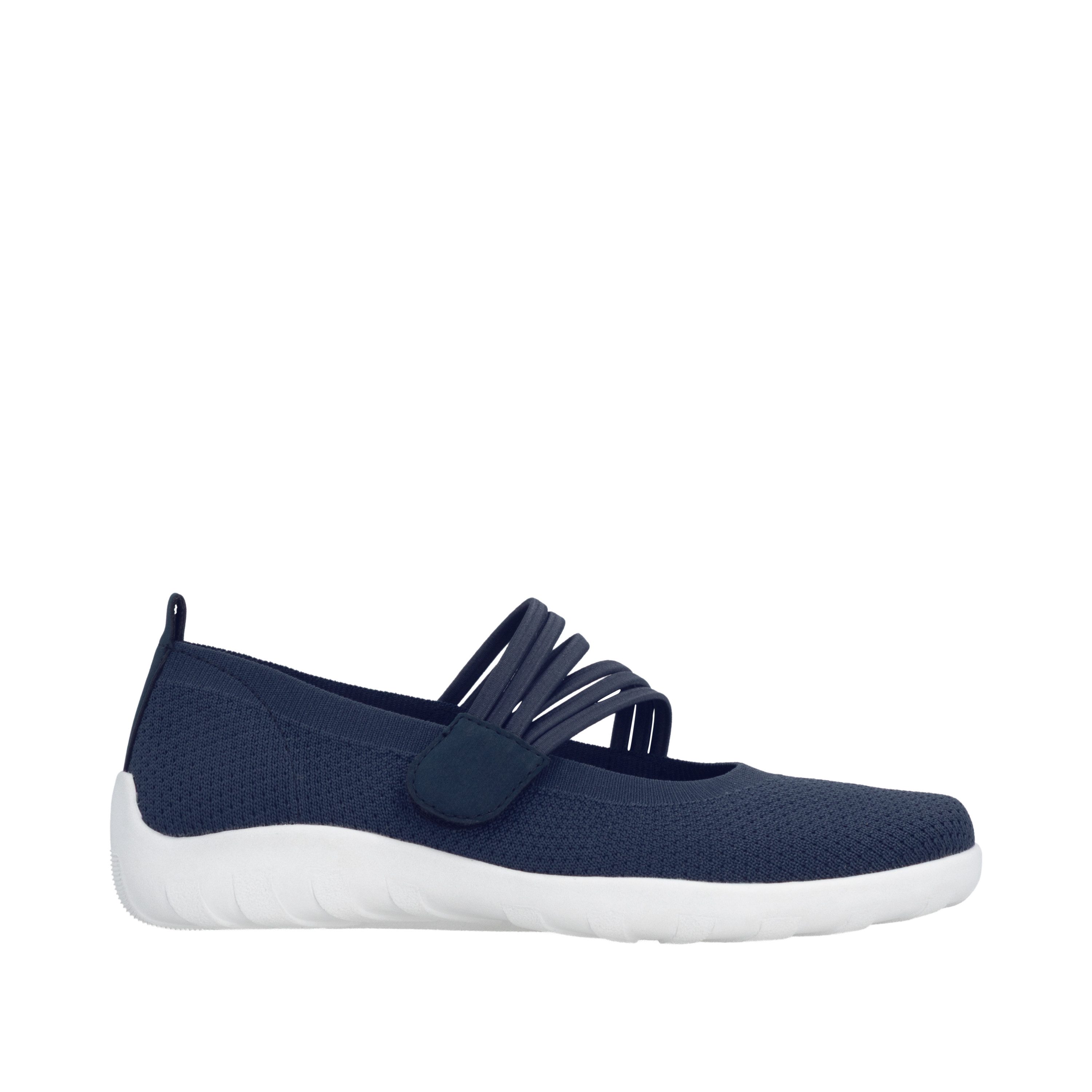 Remonte Riemchenballerina Slipper, Schlupfschuh, Sommerschuh, Klettschuh mit Softfußbett