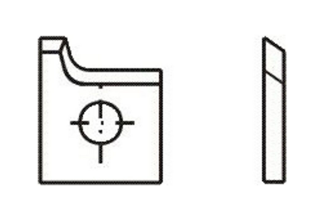 4 Stück Tigra Wendeplattenfräser R=3 Blankett 23 19,6x15,2x2,0mm T04F d=4,0mm