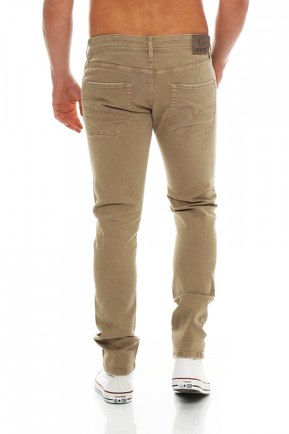 Big Seven Regular-fit-Jeans Big Seven Matt Brown Antic Regular Fit Herren Jeans Hose
