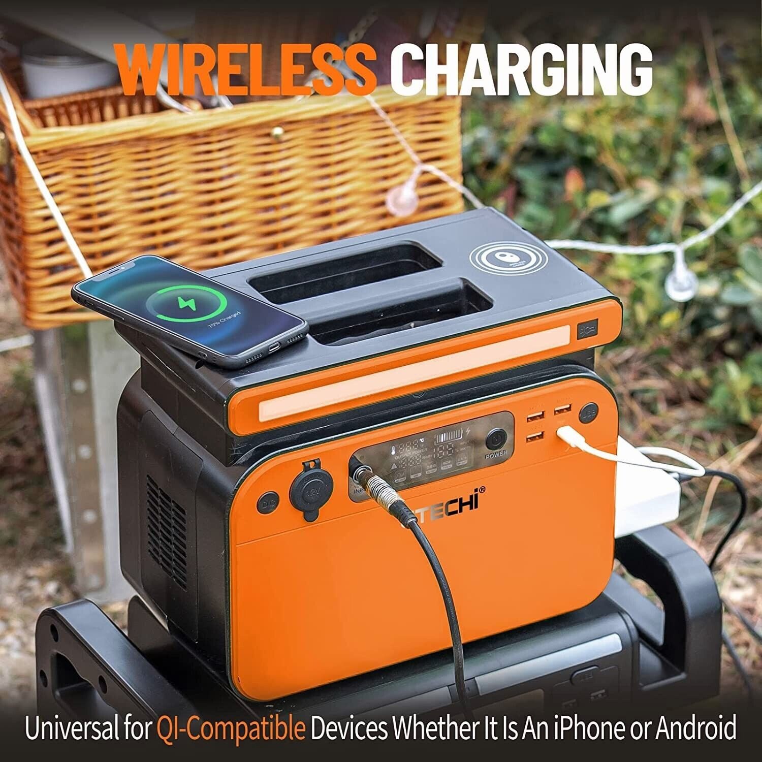 CTECHi GT500 518Wh 800Watt Wireless Charging Solar Generator Kraftwerk Powerstation 161875 mAh