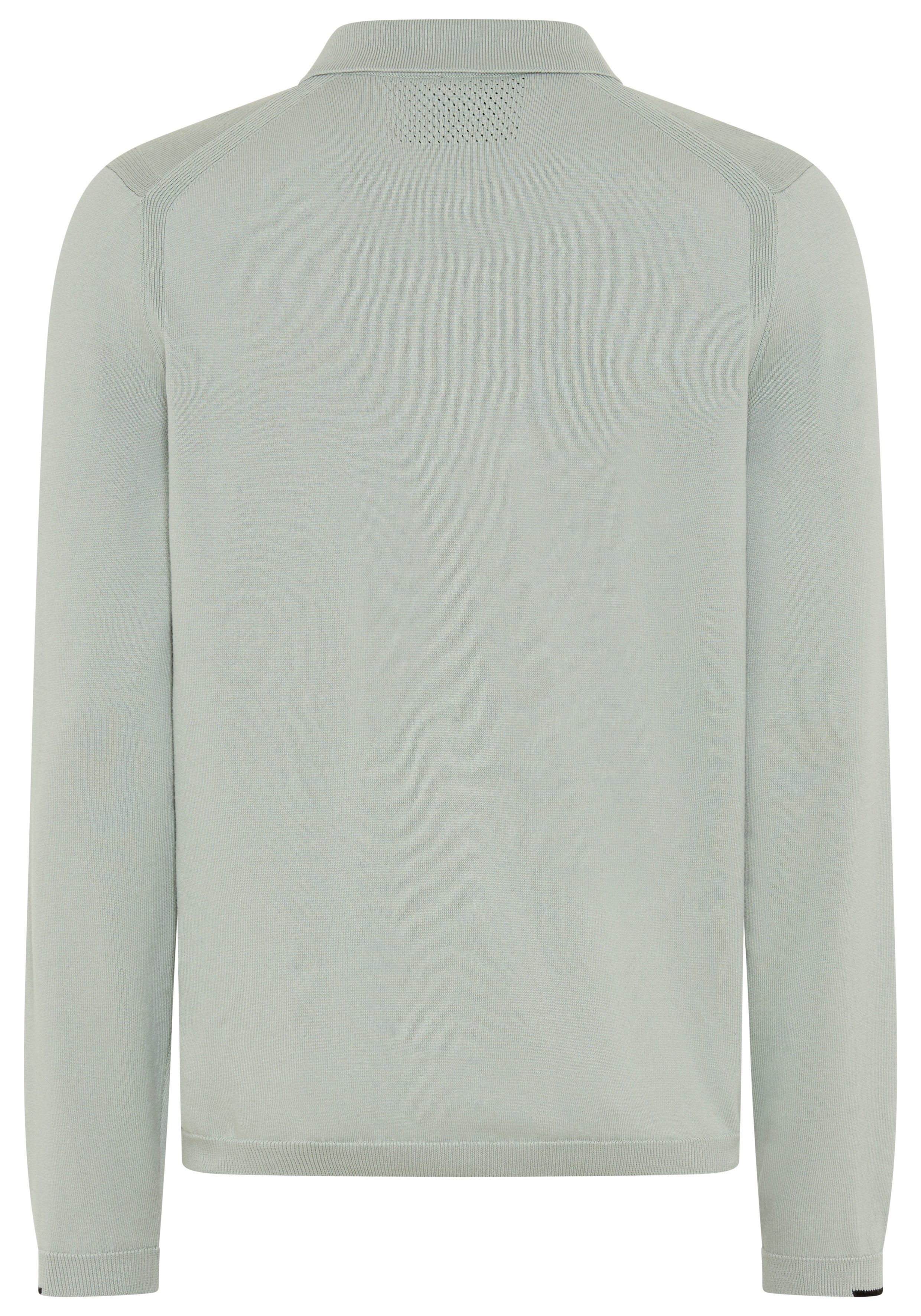 BOSS GREEN Strickpullover KN Ever-X PL mit Reißverschluss, regular fit, toniges Logo