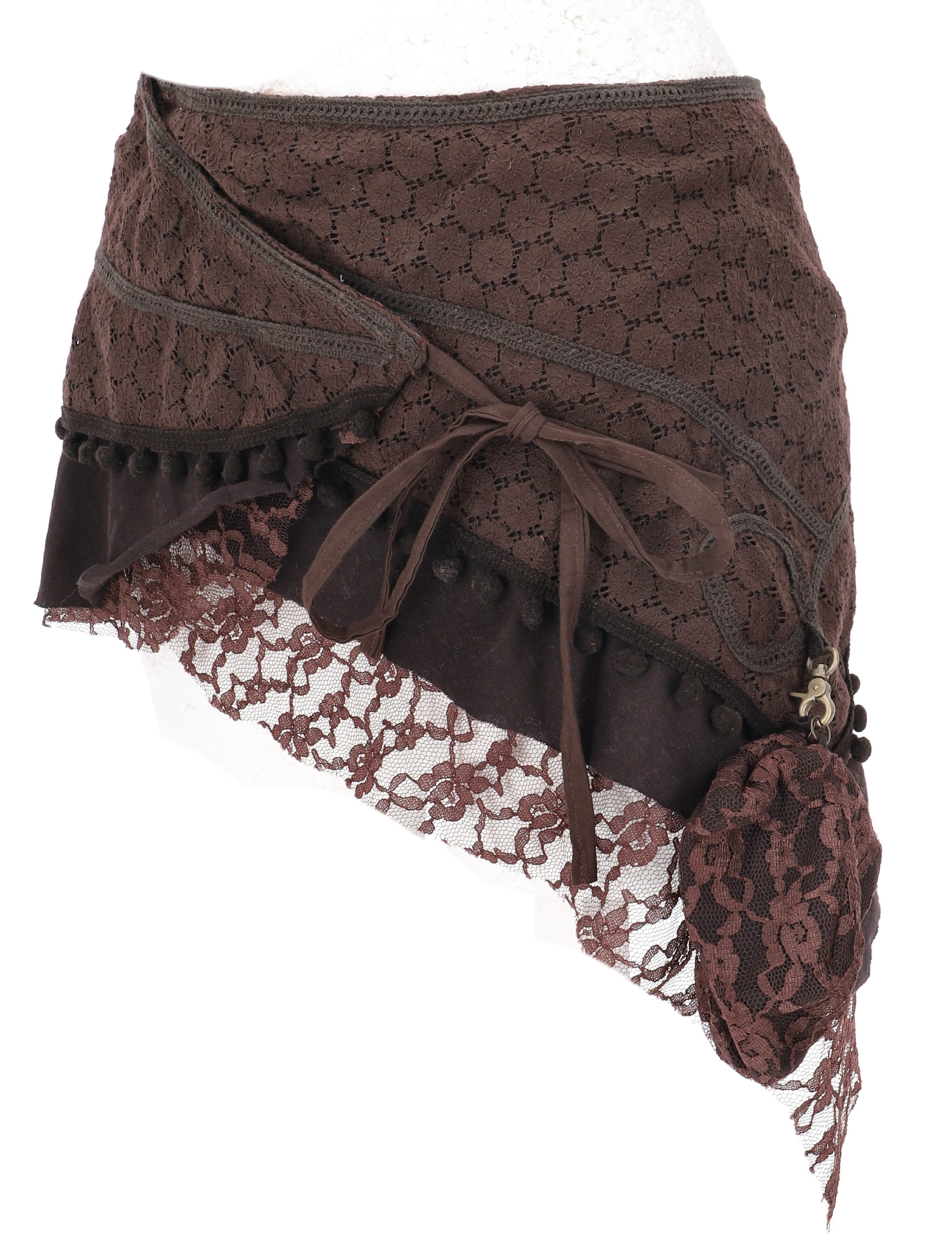 Guru-Shop Minirock Goa Minirock, Wickelrock, Cacheur - braun alternative Be günstig online kaufen