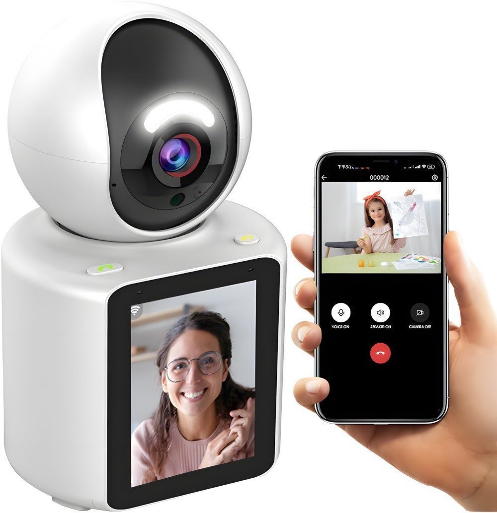 Video-Babyphone Babyphone mit Kamera, 2.4 GHz WLAN Überwachungskamera