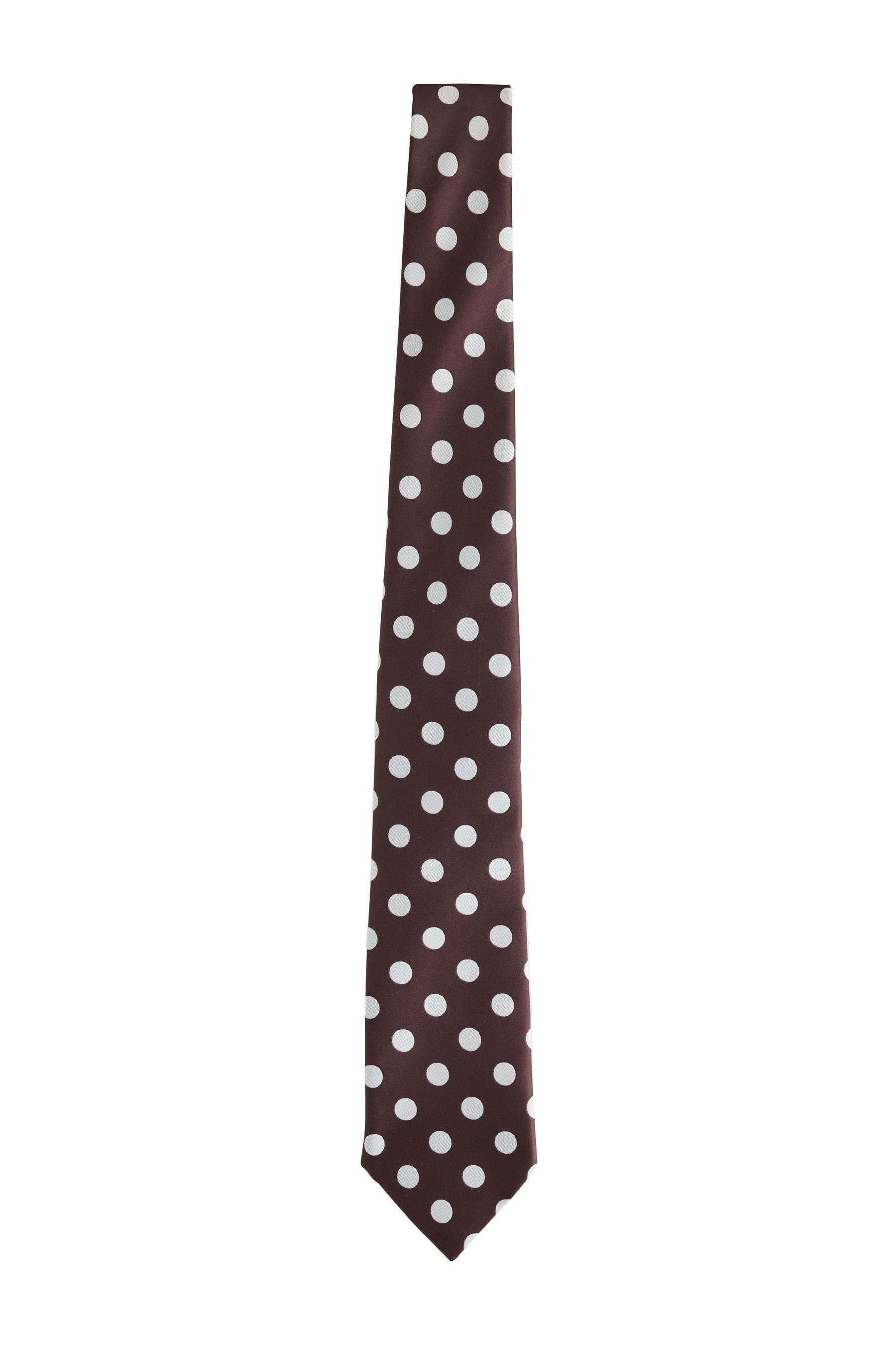 Next Krawatte Gepunktete Designer-Krawatte (1-St) – Bild 2 von 3