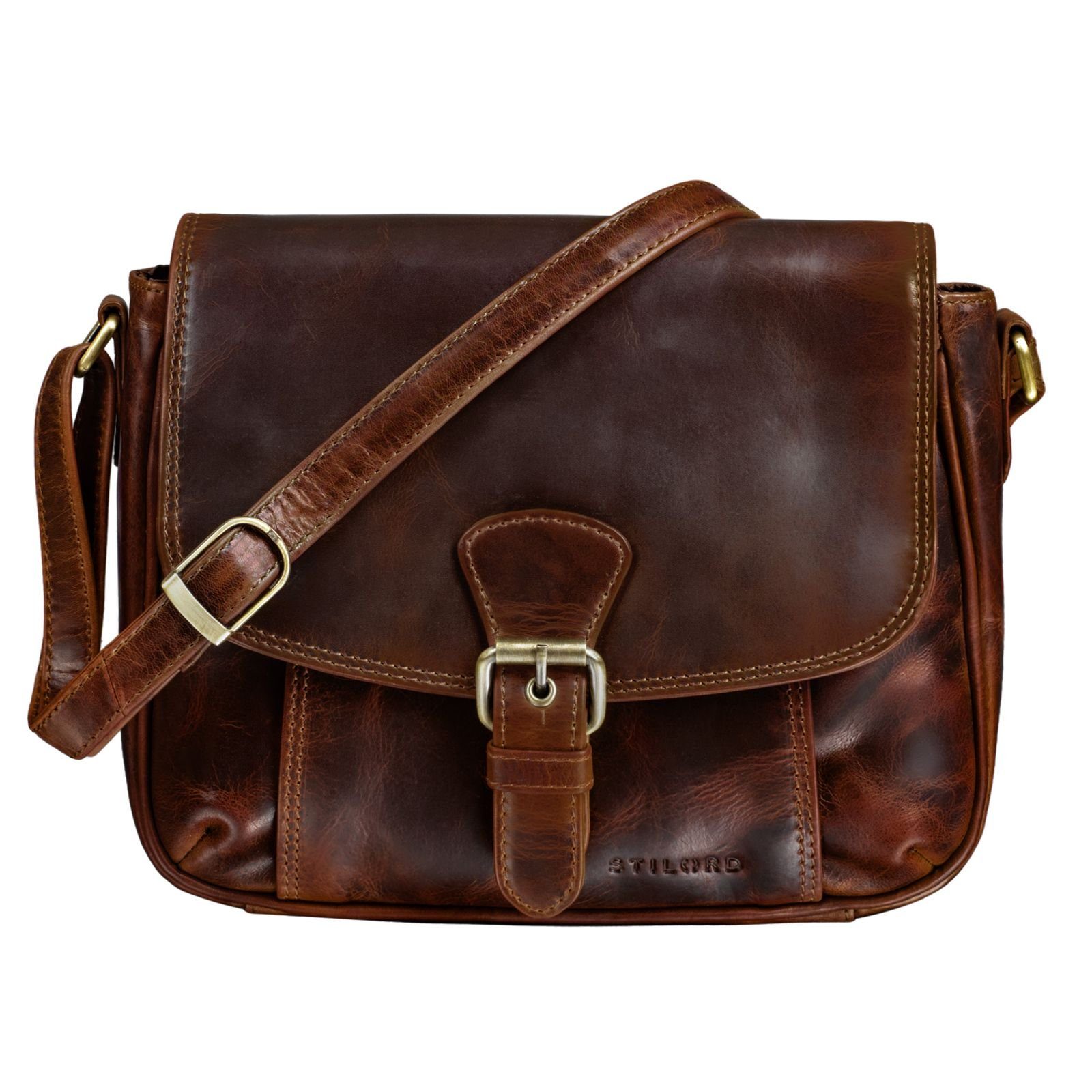 Handtasche "Violeta" Leder Umhängetasche Damen Vintage
