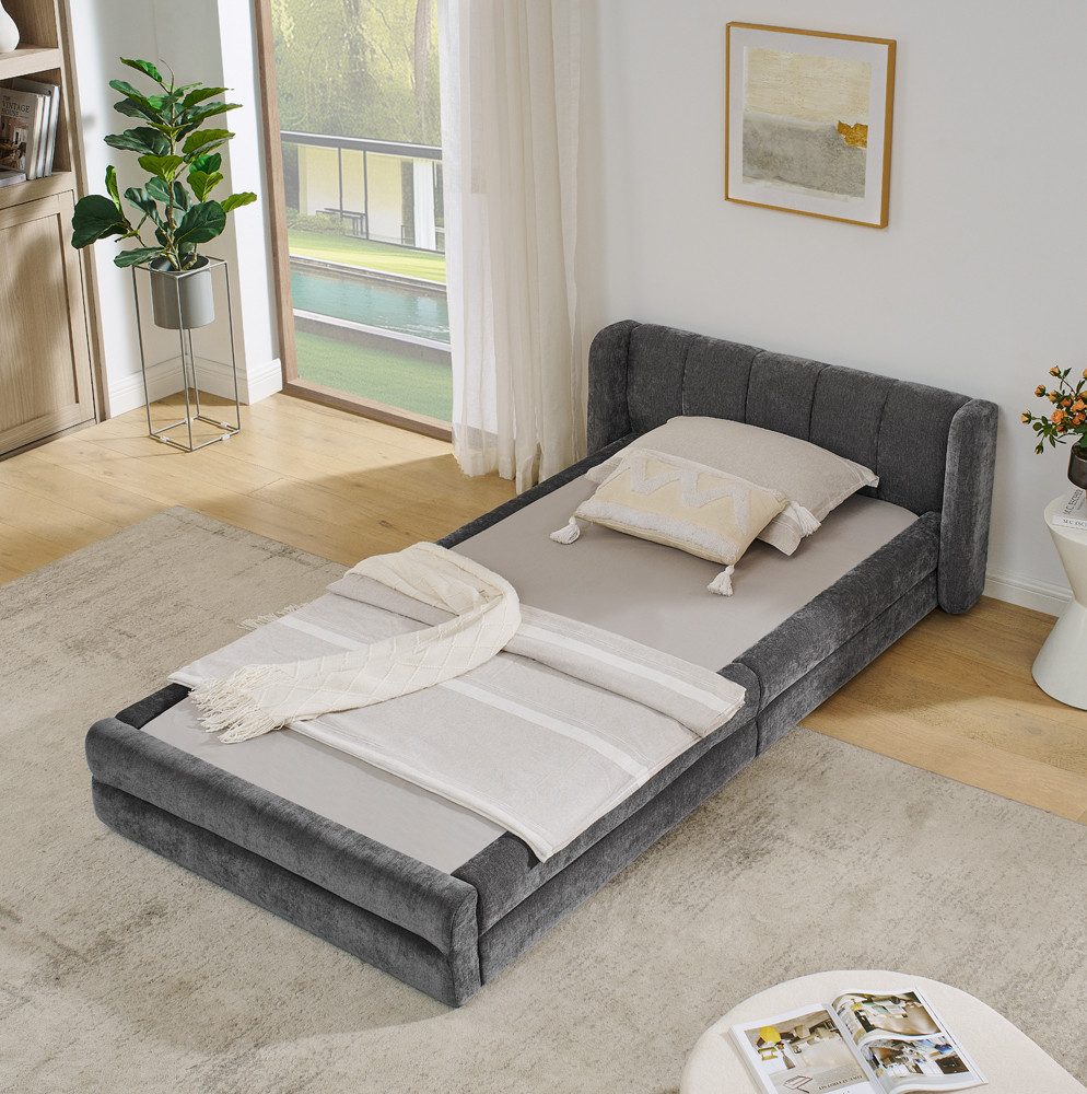 OKWISH Polsterbett mit hoher Rückenlehne (Kinderbett günstig online kaufen