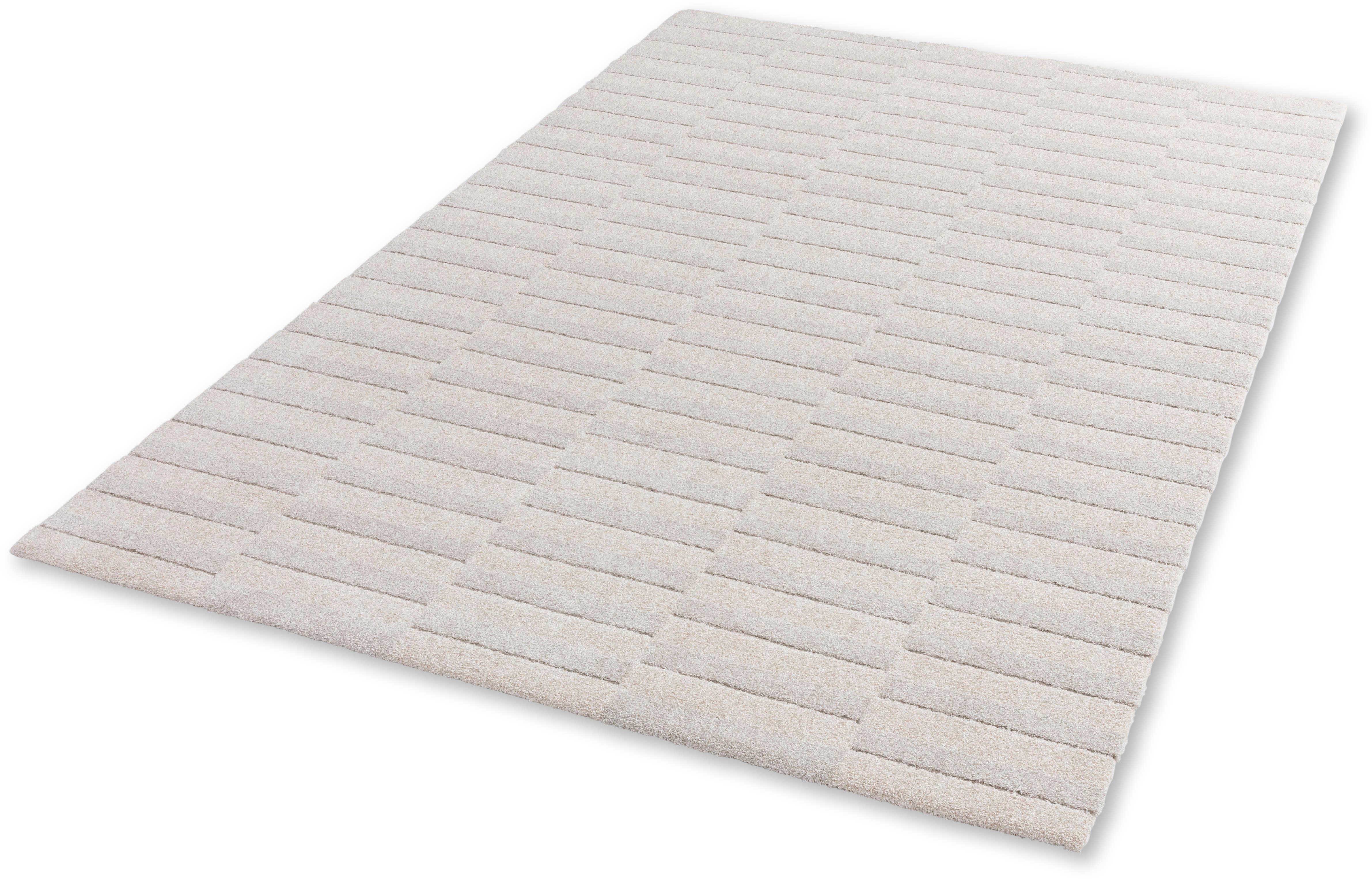 SCHÖNER WOHNEN-Kollektion Teppich Amaze 244, rechteckig, Höhe: 17 mm, weicher Kurzflor, WOhnzimmer, Schöner Wohnen Kollektion