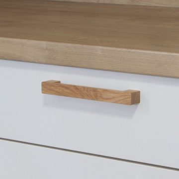 ekengriep Möbelgriff 251, Holzgriff aus Eiche für Küche, IKEA Schrank, Schubladen usw.