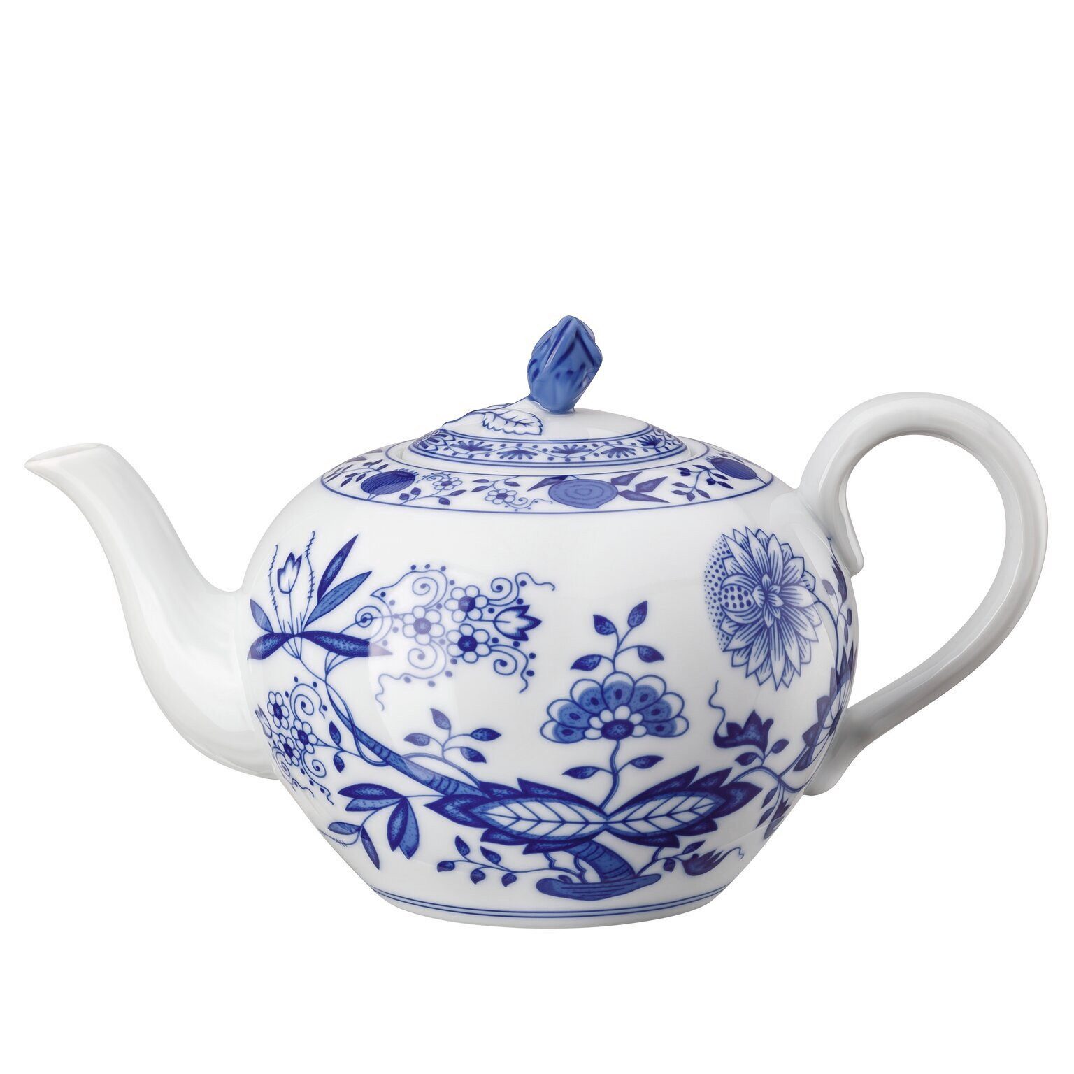 Hutschenreuther Teekanne Hutschenreuther Blau Zwiebelmuster Teekanne, Porzellan, 1350 l
